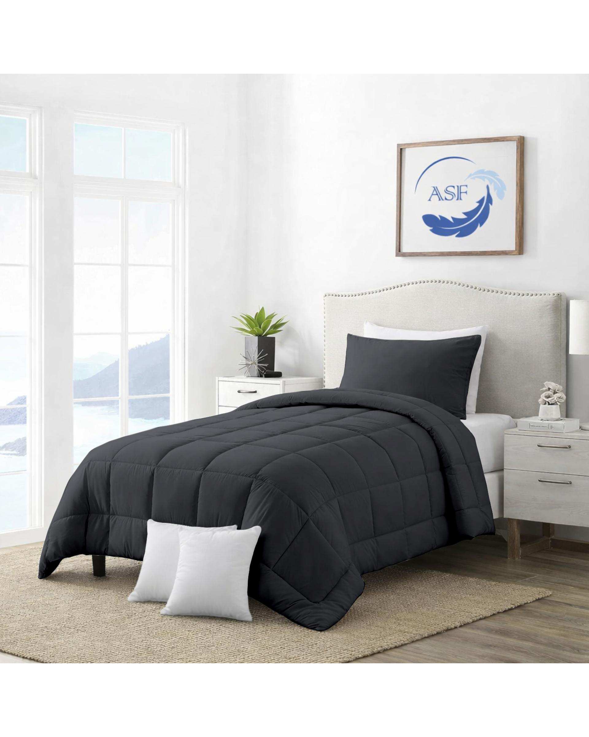 سرویس لحاف روتختی مینیمال تک نفره 6 تکه عرض 80 نوک مدادی ای اس اف ASF مدل BOX LINE