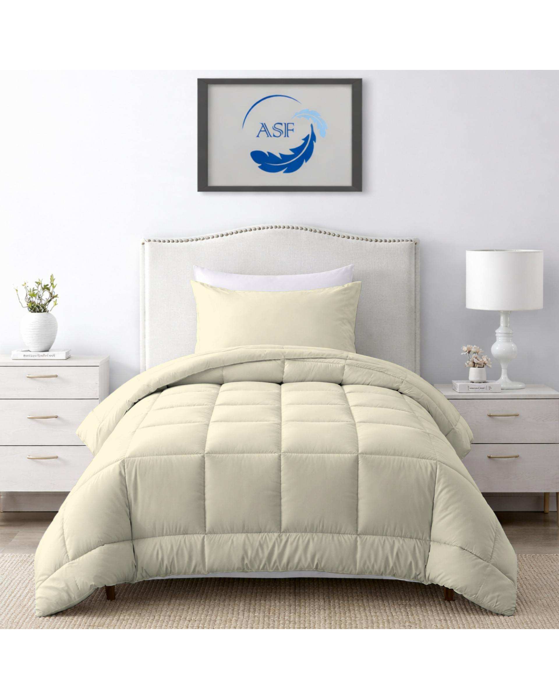 سرویس لحاف روتختی مینیمال تک نفره 6 تکه عرض 100 استخوانی ای اس اف ASF مدل BOX LINE