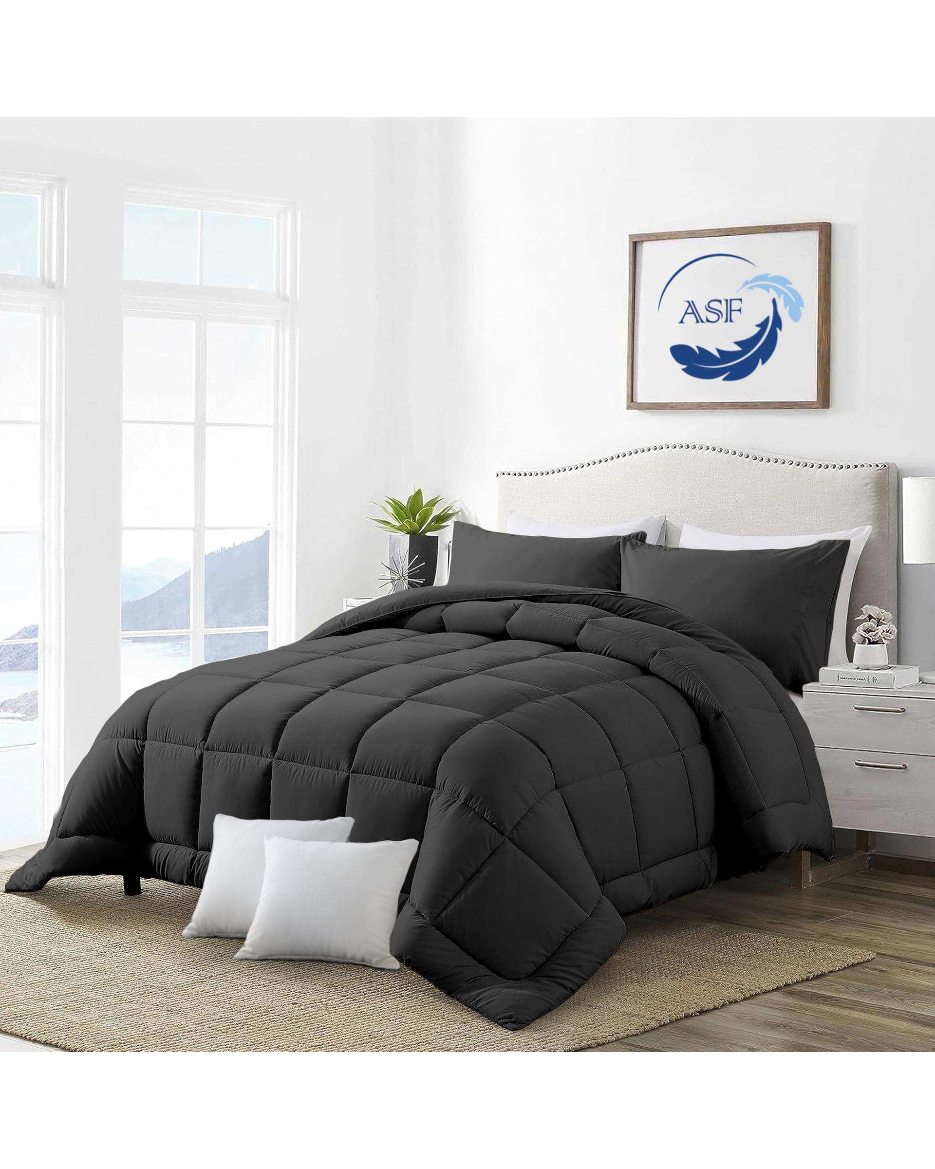 سرویس لحاف روتختی مینیمال دو نفره 8 تکه عرض 140 نوک مدادی ای اس اف ASF مدل BOX LINE