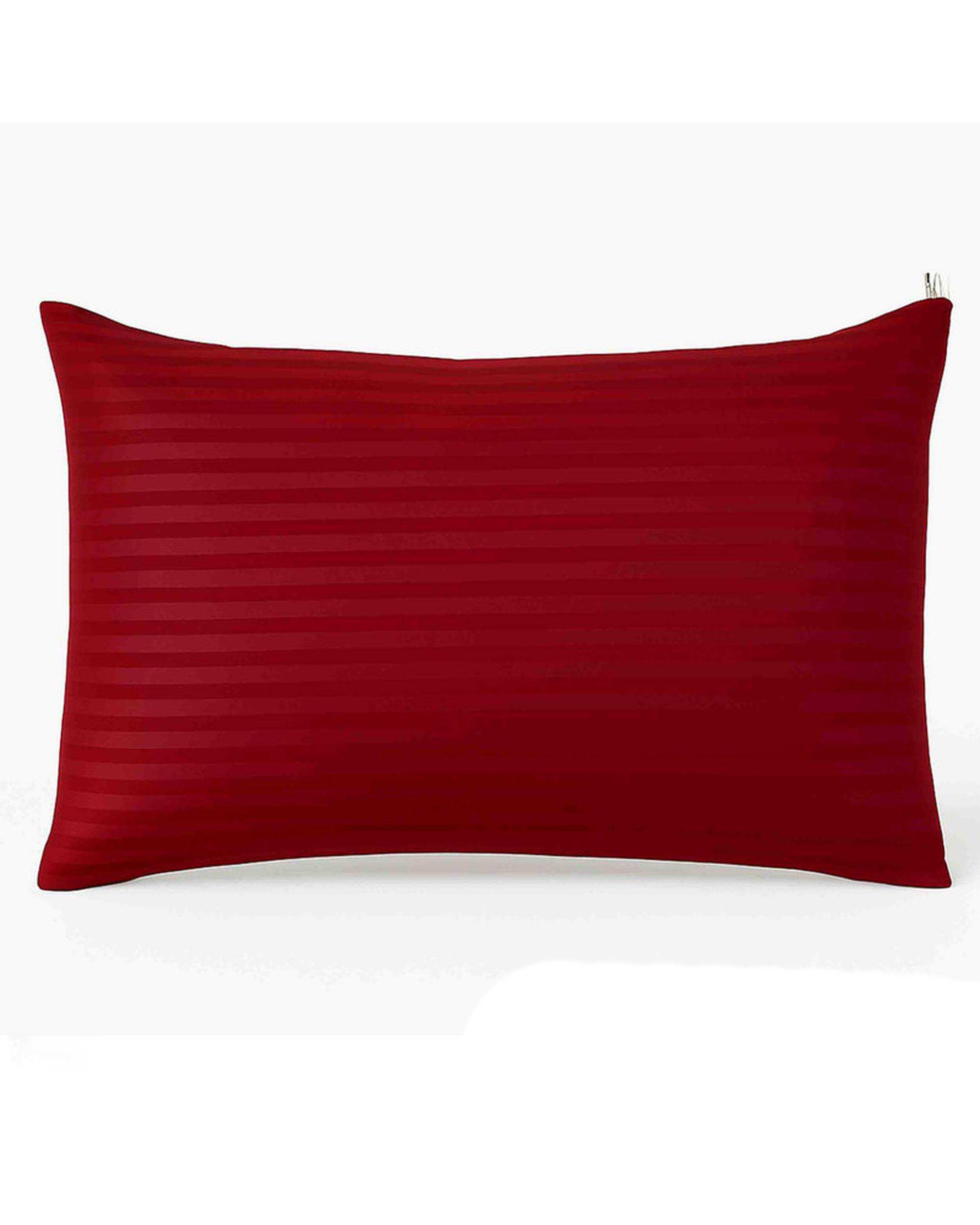 بالش زرشکی مانیکا هوم Monica Home مدل هتلی Parallel plus