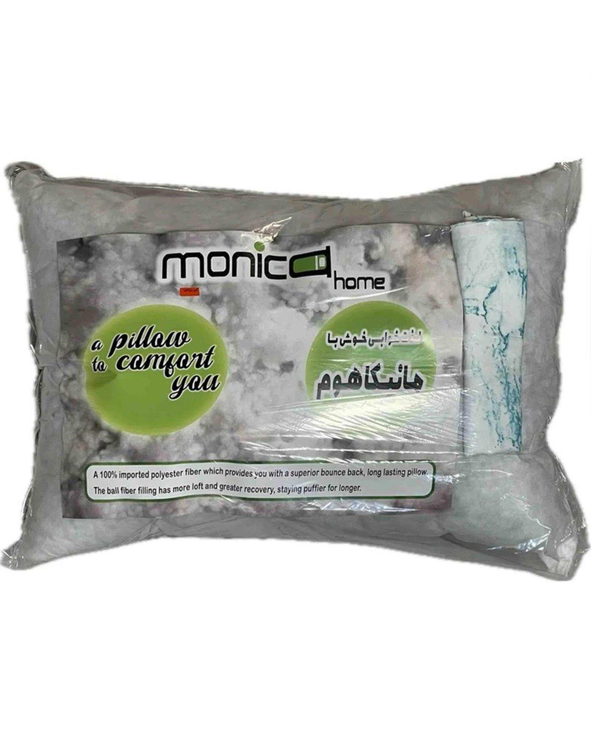 بالش سرمه ای مانیکا هوم Monica Home مدل هتلی Parallel plus