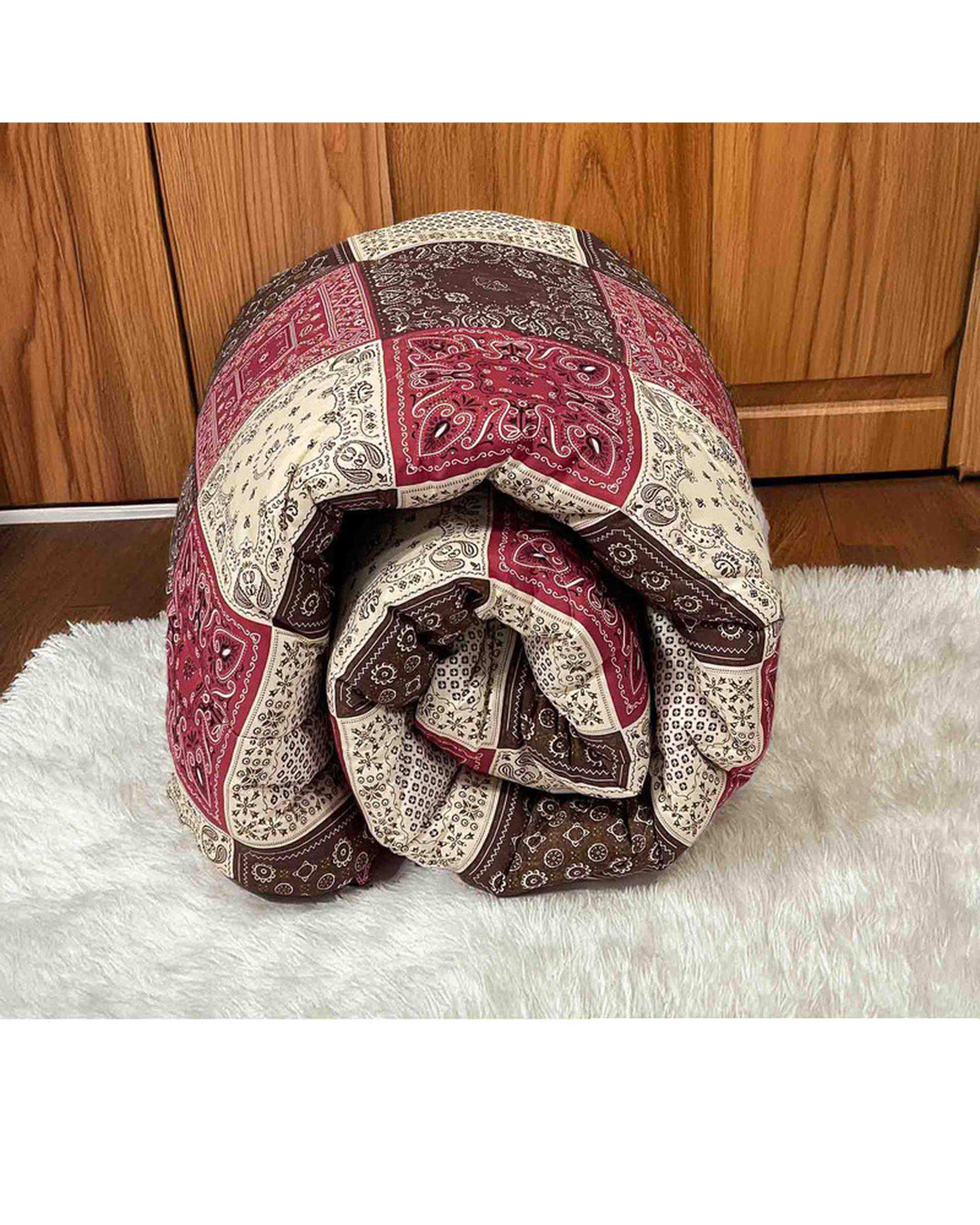 لحاف یک نفره مانیکا هوم Monica Home مدل چهل تکه پلاس chel teke plus