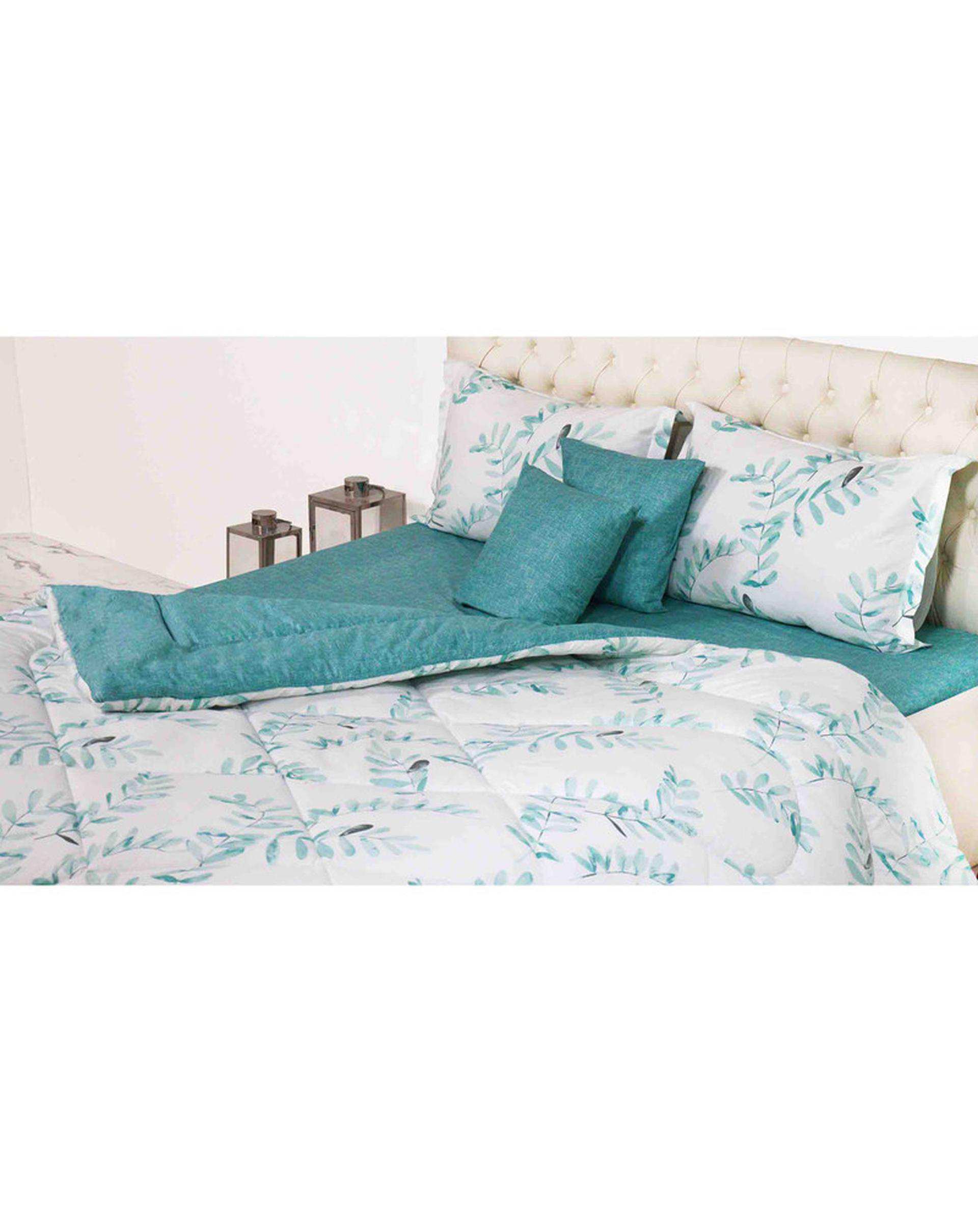 سرویس خواب دو نفره 6 تکه سبز آبی مانیکا هوم Monica Home مدل سوفی sofi