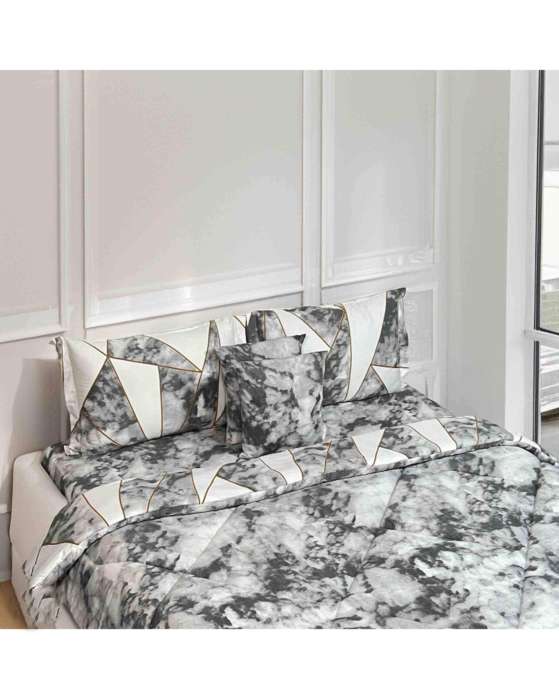 سرویس خواب دو نفره 6 تکه سفید مانیکا هوم Monica Home مدل اسکای