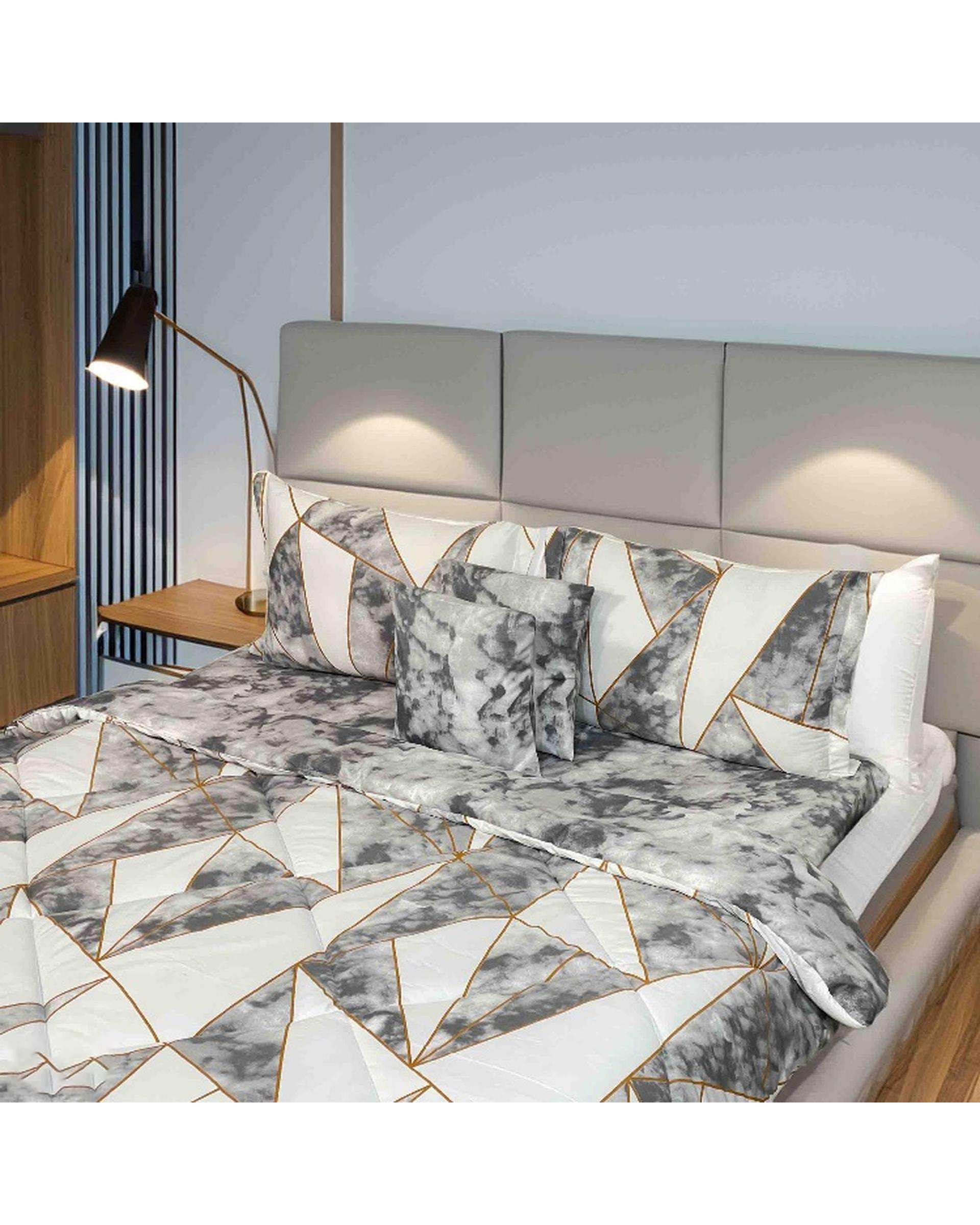 سرویس خواب دو نفره 6 تکه سفید مانیکا هوم Monica Home مدل اسکای