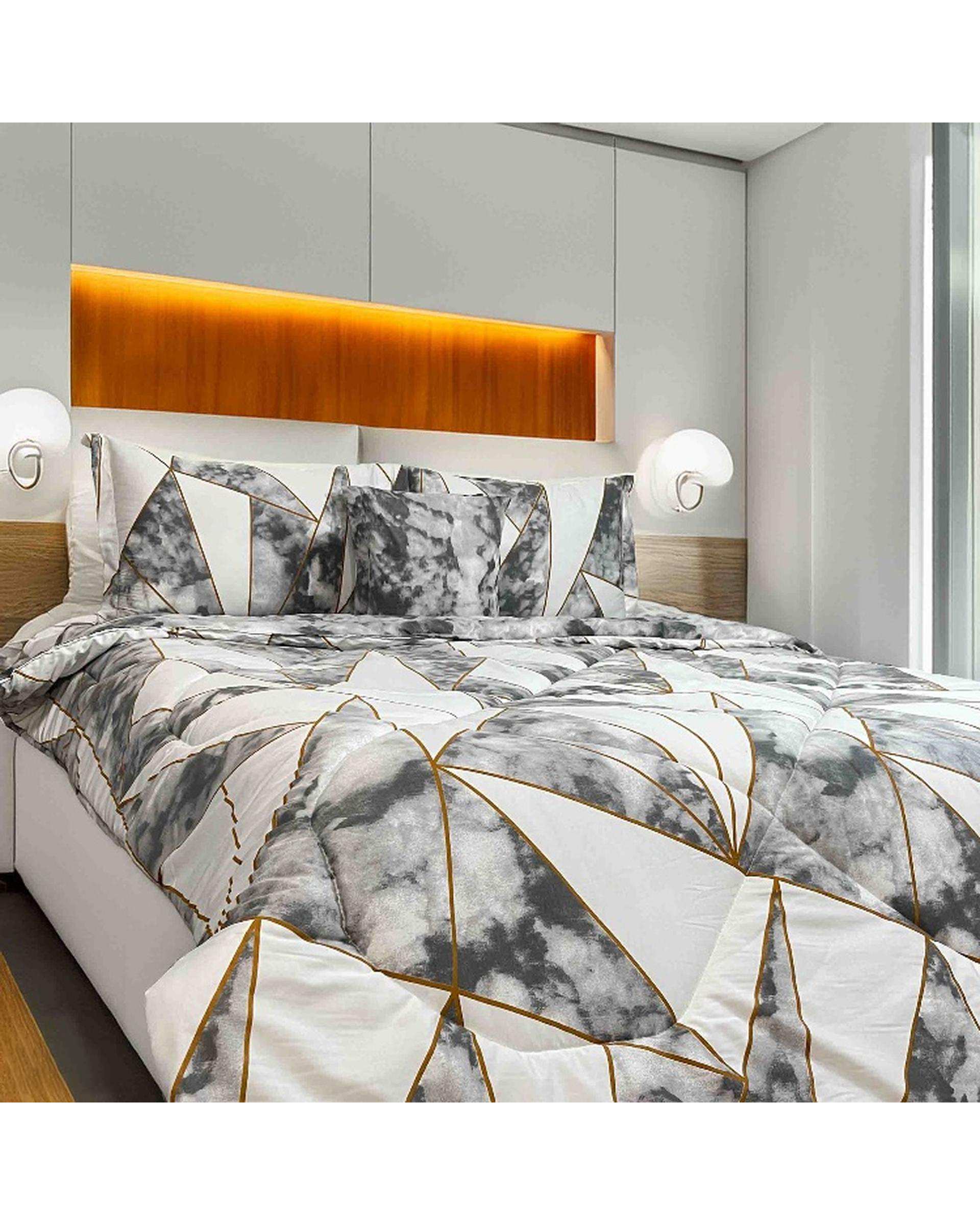 سرویس خواب دو نفره 6 تکه سفید مانیکا هوم Monica Home مدل اسکای