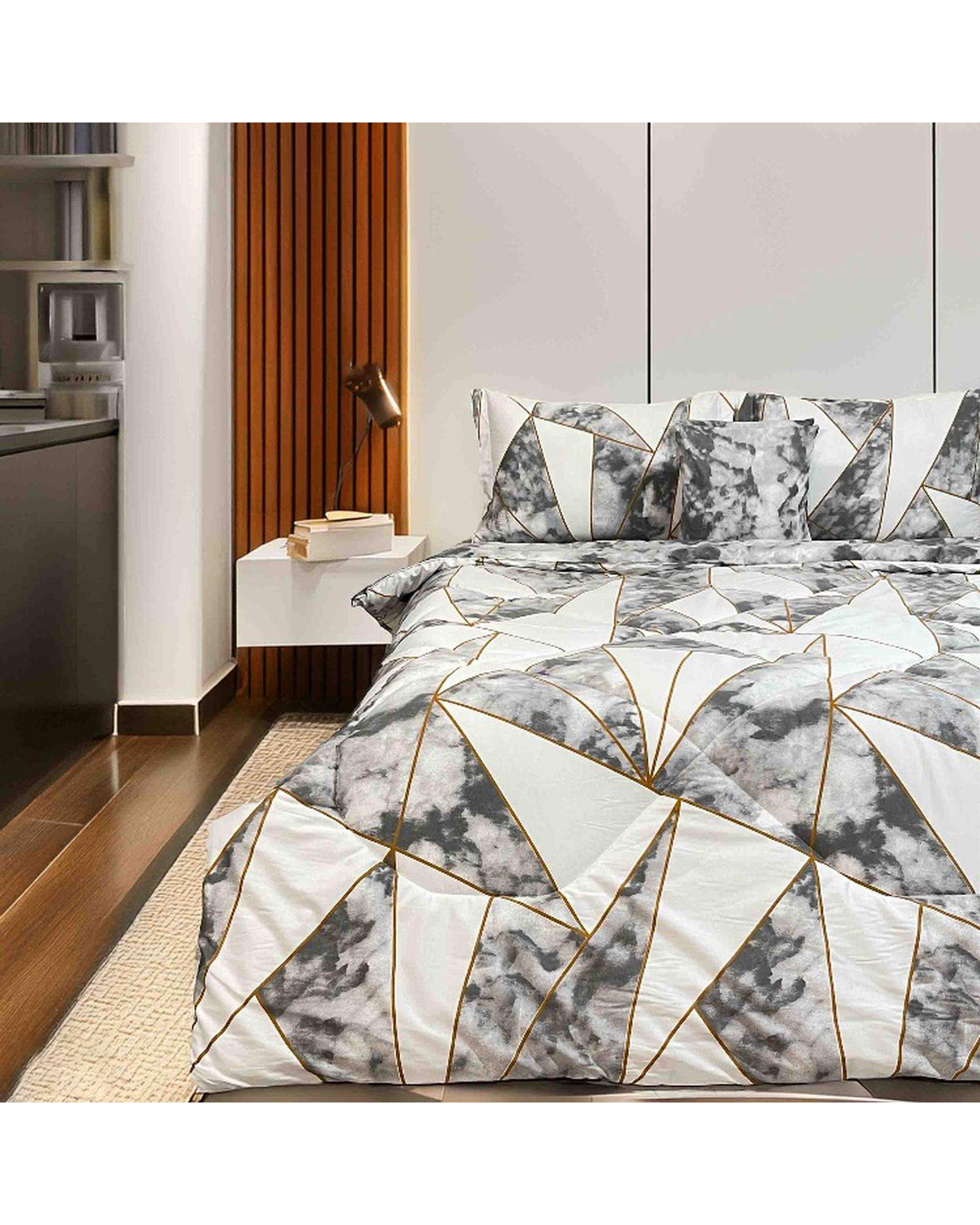 سرویس خواب دو نفره 6 تکه سفید مانیکا هوم Monica Home مدل اسکای
