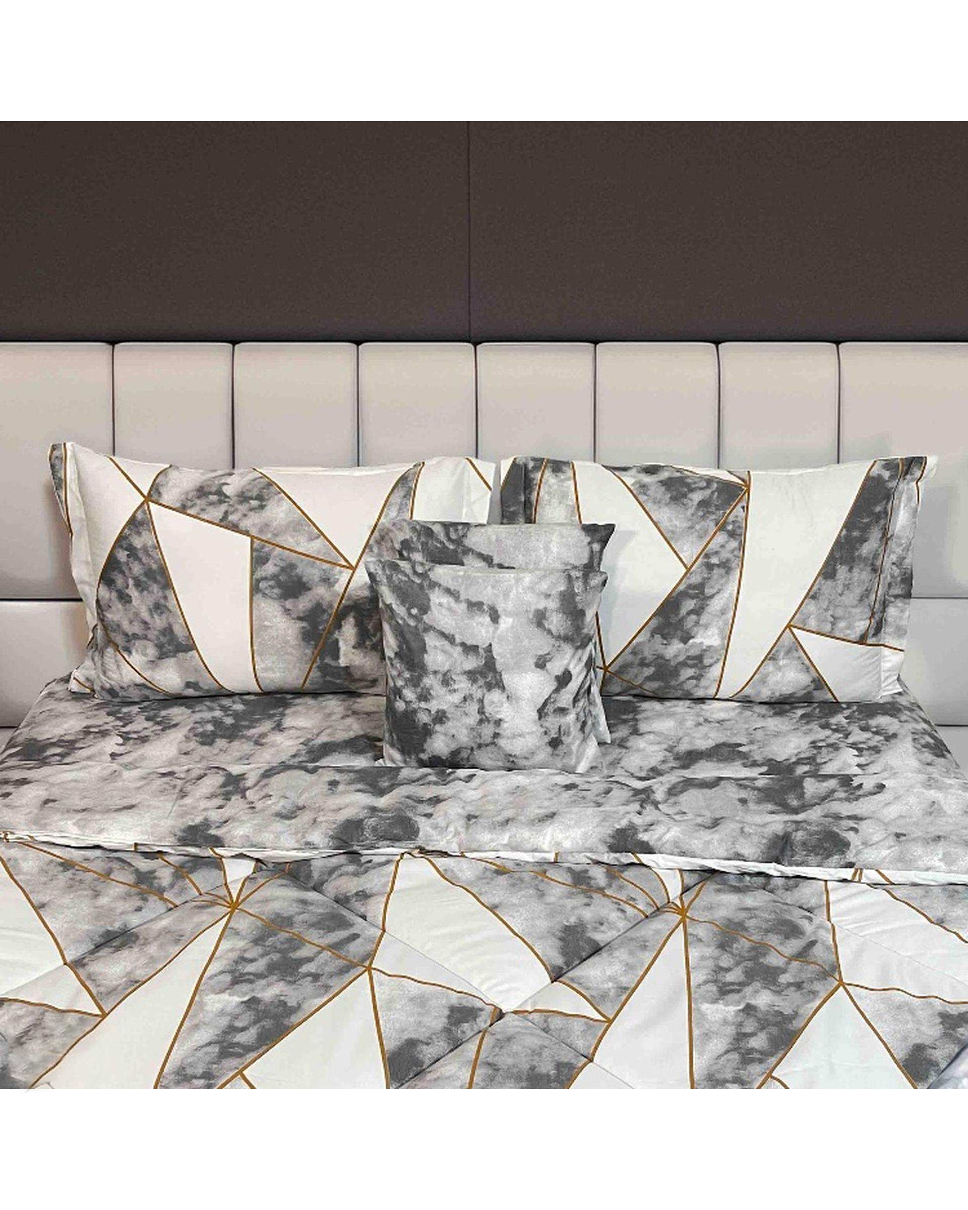 سرویس خواب دو نفره 6 تکه سفید مانیکا هوم Monica Home مدل اسکای