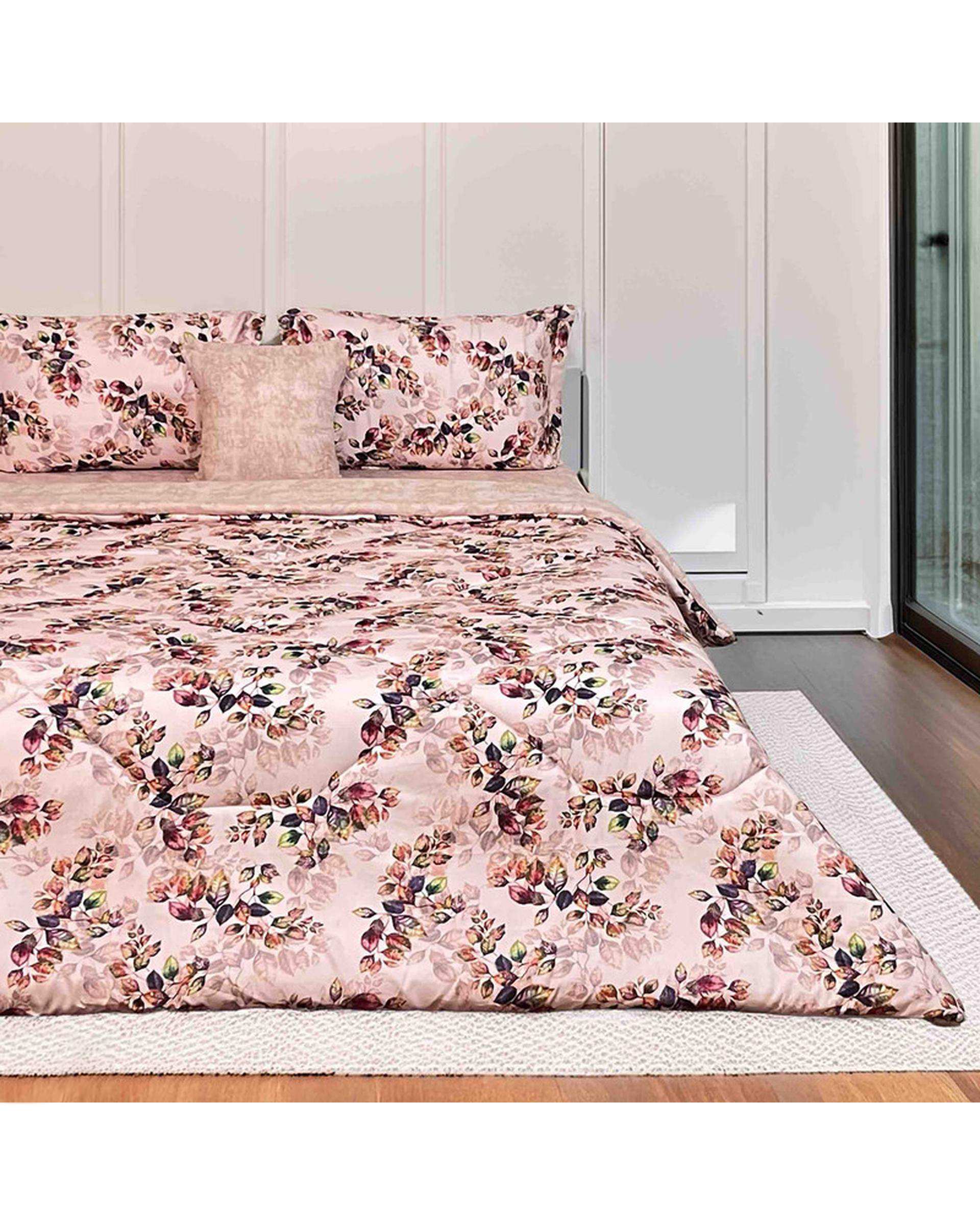 سرویس خواب یک نفره 4 تکه صورتی مانیکا هوم Monica Home مدل سوران