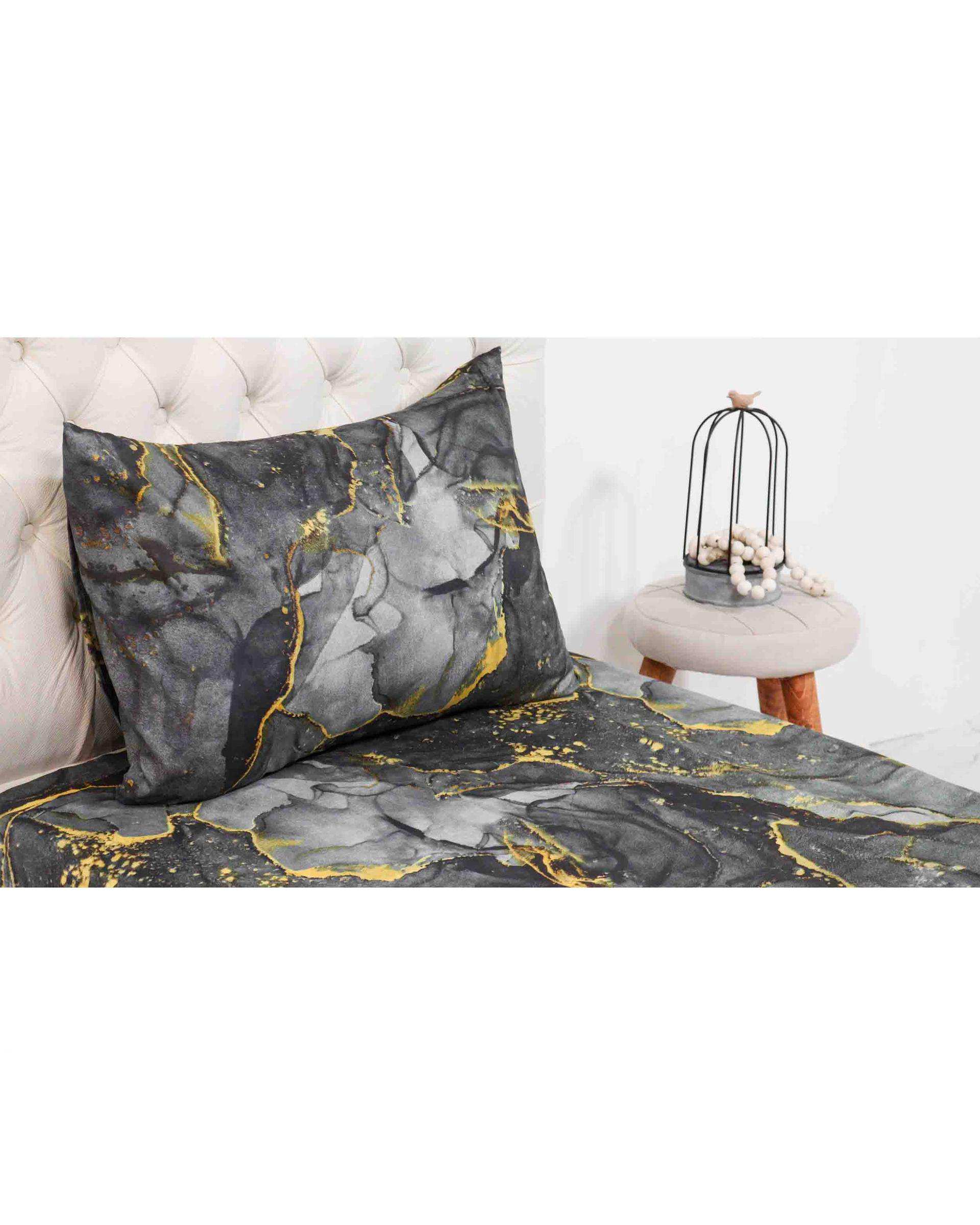سرویس خواب یک نفره 3 تکه طوسی مانیکا هوم Monica Home مدل Parmin Plus