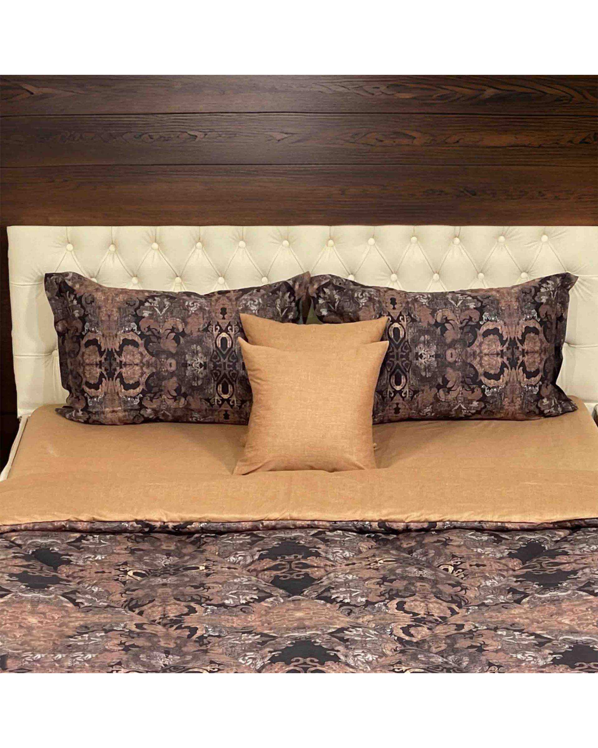 سرویس خواب دو نفره ۶ تکه قهوه ای مانیکا هوم Monica Home مدل مرینا