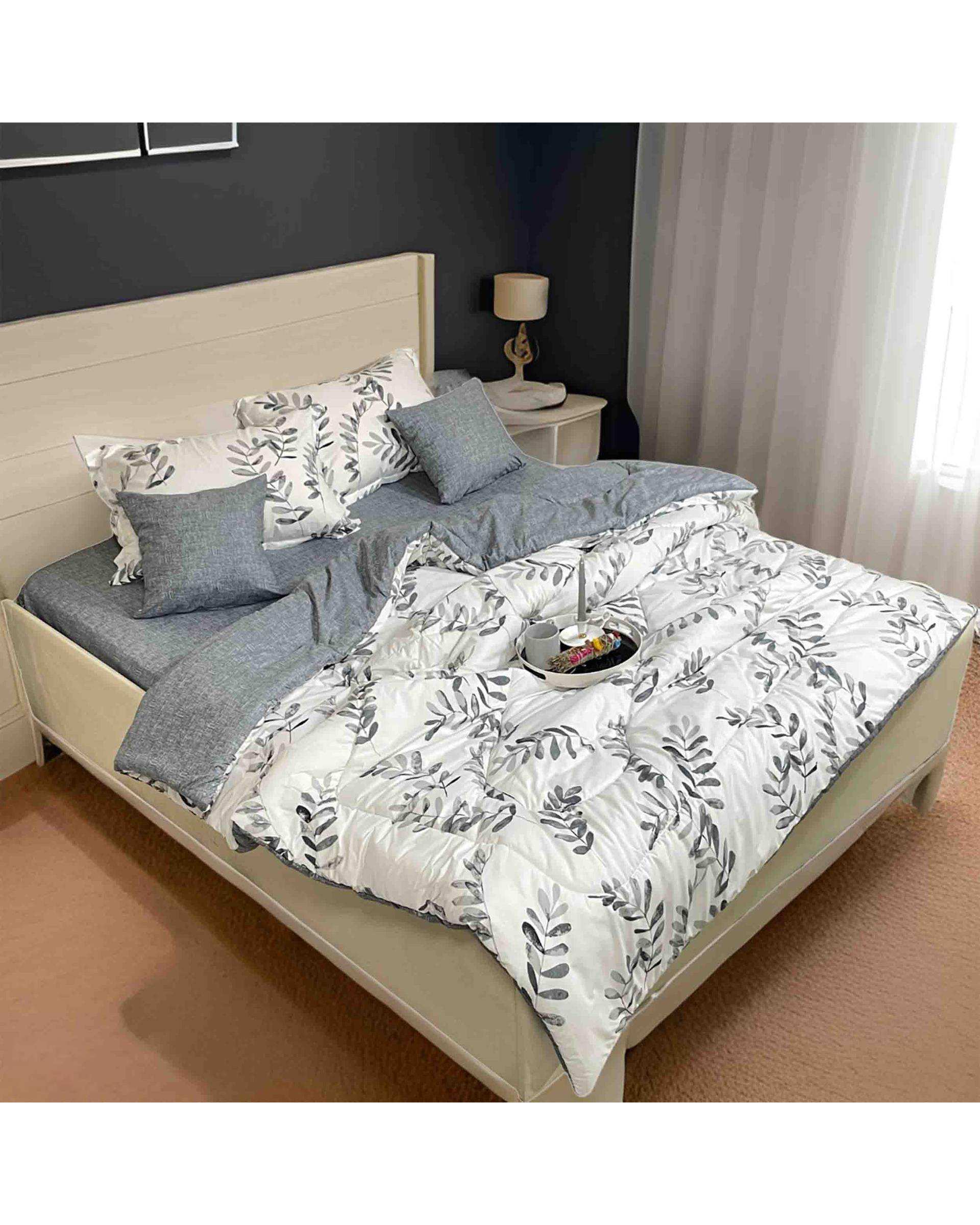 سرویس خواب دو نفره ۶ تکه طوسی مانیکا هوم Monica Home مدل سوفی