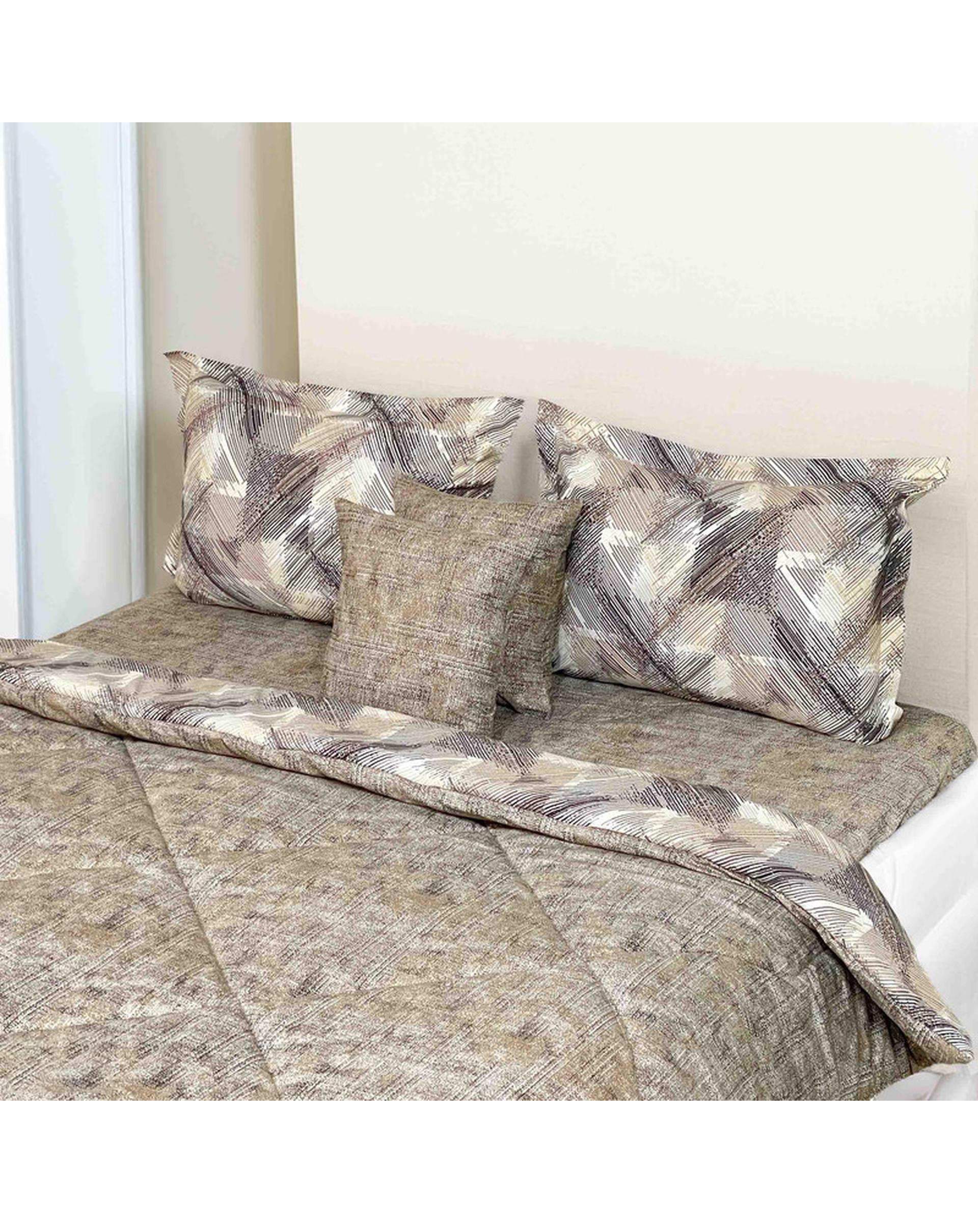 سرویس خواب دو نفره 6 تکه خاکستری مانیکا هوم Monica Home مدل کاتیا catiya
