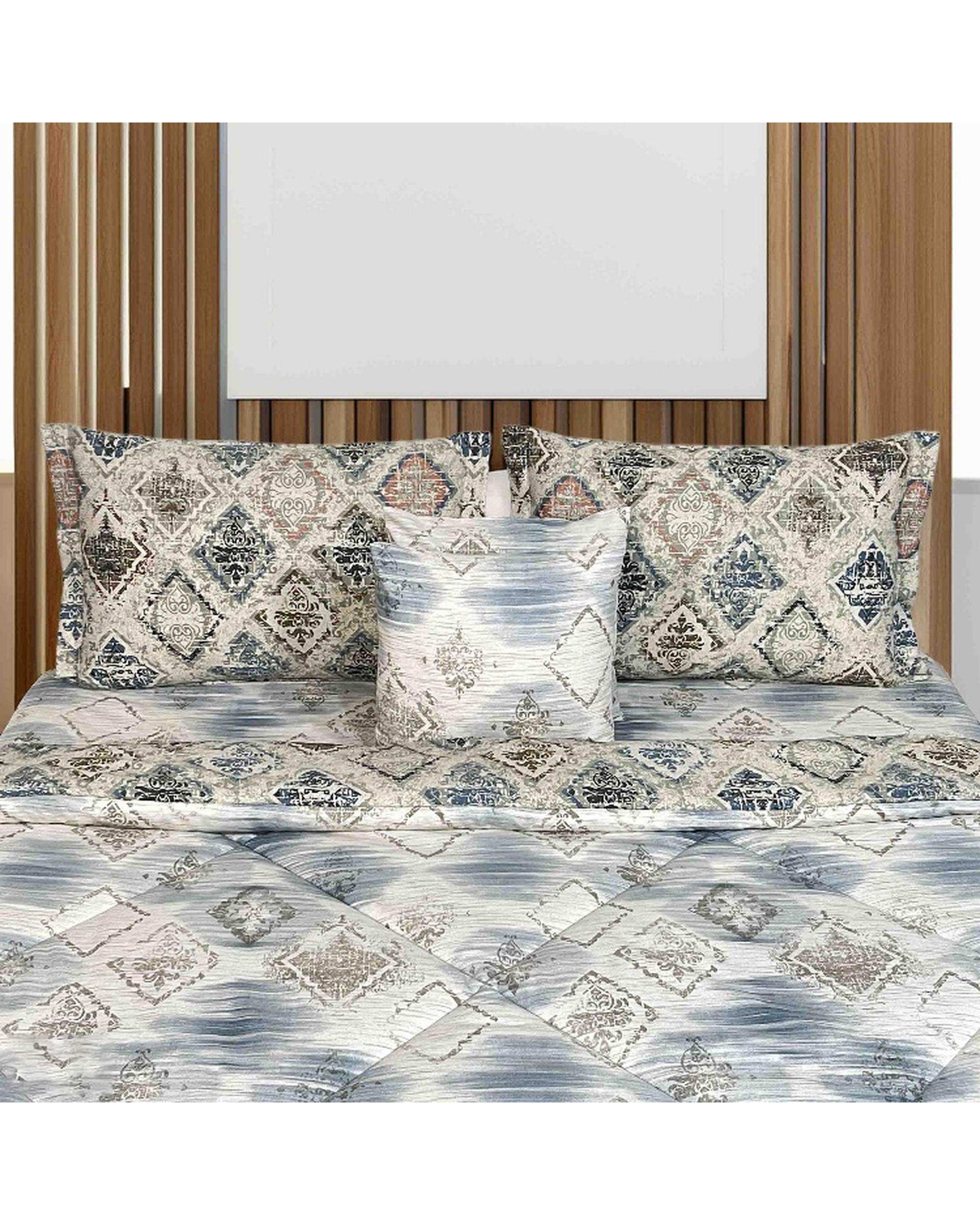 سرویس خواب دو نفره 6 تکه سفید مانیکا هوم Monica Home مدل کاتالینا