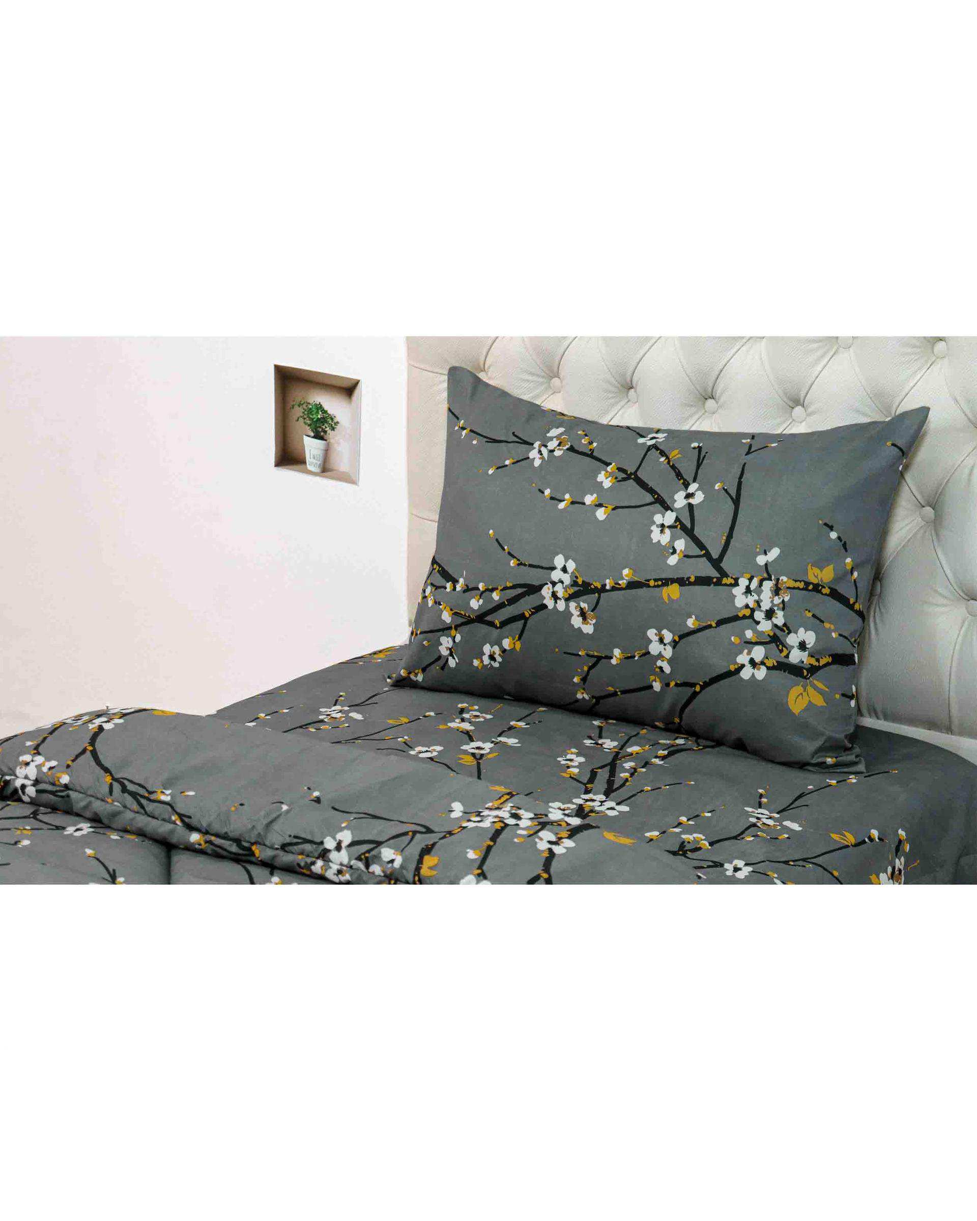 سرویس خواب دو نفره 3 تکه طوسی مانیکا هوم Monica Home مدل Chichak Tosi