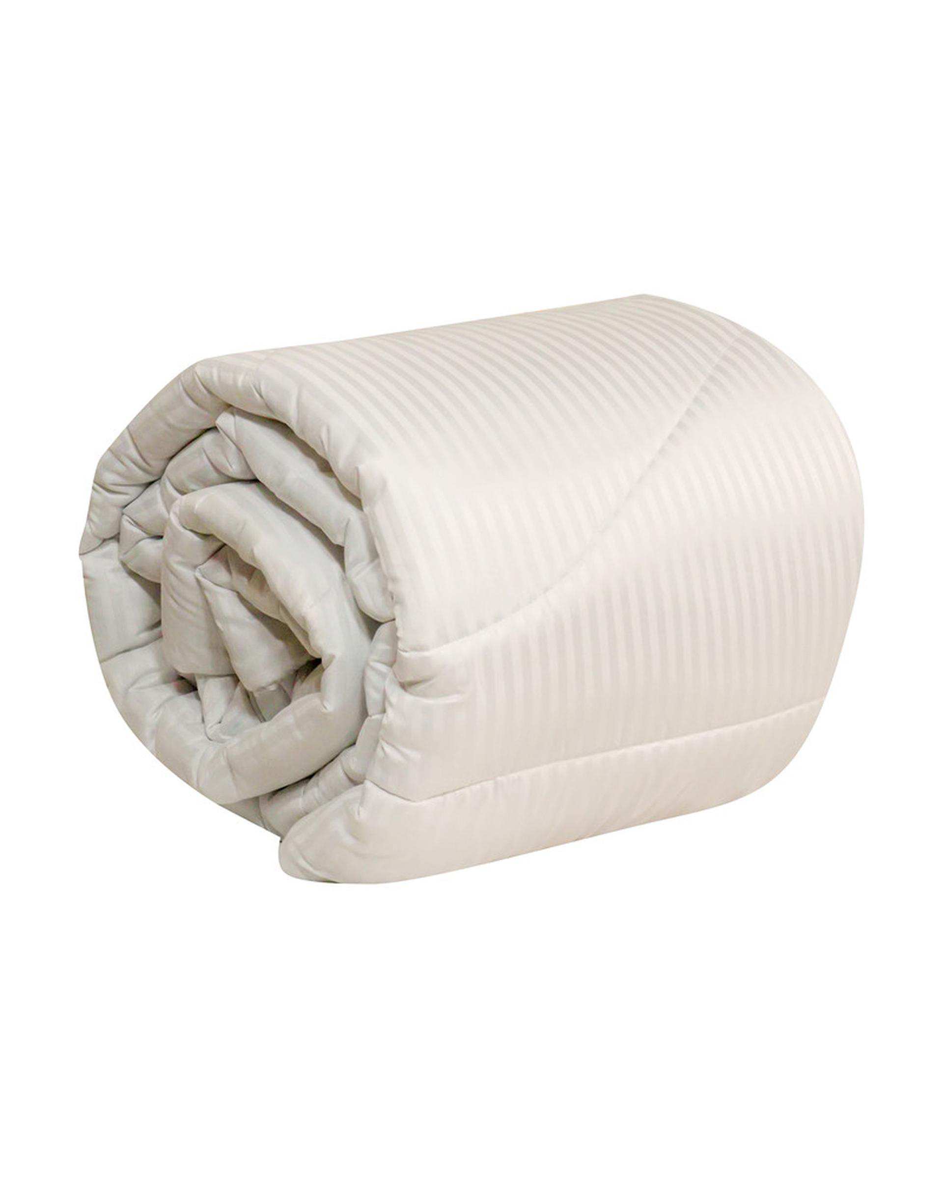 لحاف دو نفره سفید مانیکا هوم Monica Home مدل هتلی parallel سایز 220×200 سانتی متر