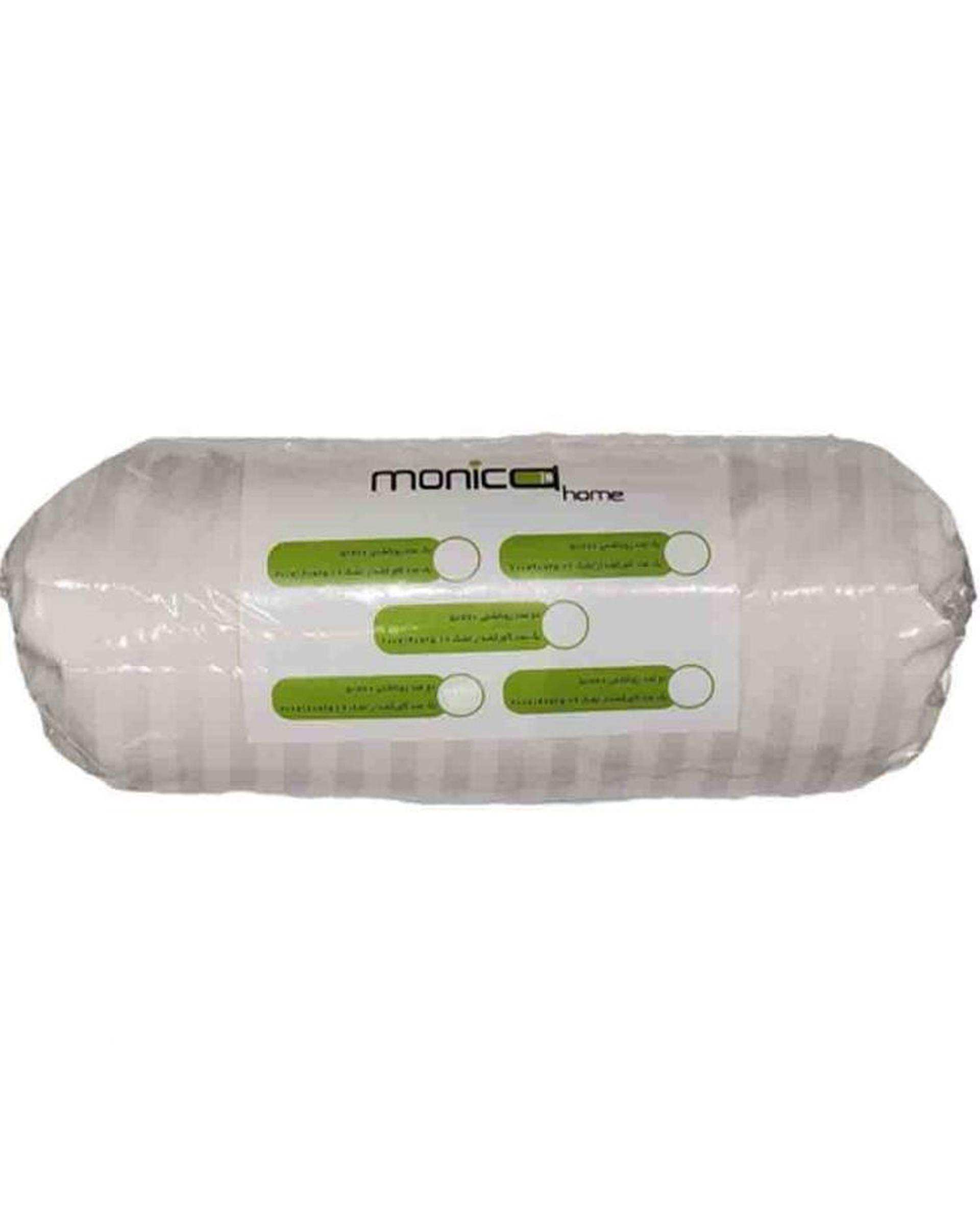 ست ملحفه و روبالشی دو نفره 3 تکه سفید مانیکا هوم Monica Home مدل COTTON PARALLEL