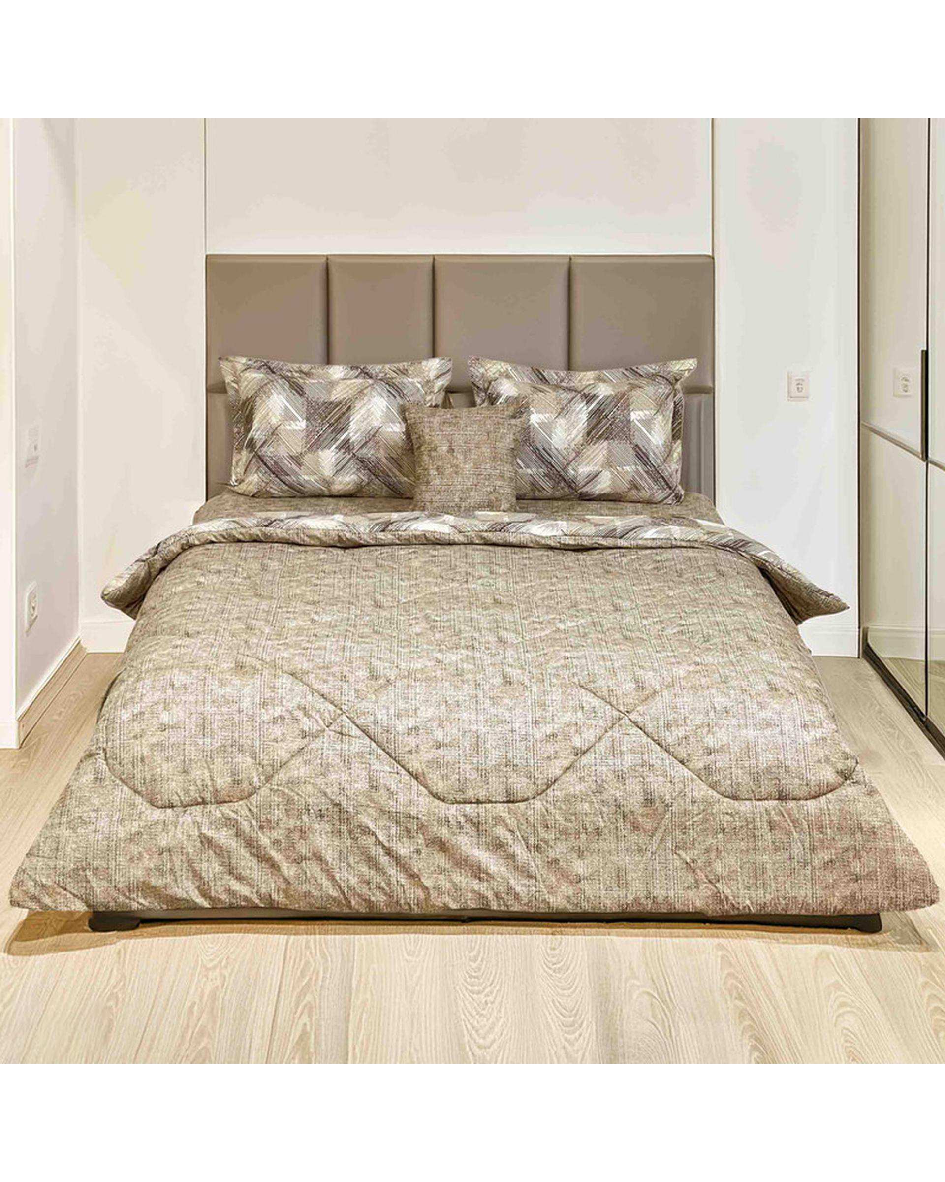 سرویس خواب یک نفره 4 تکه کرم مانیکا هوم Monica Home مدل کاتیا