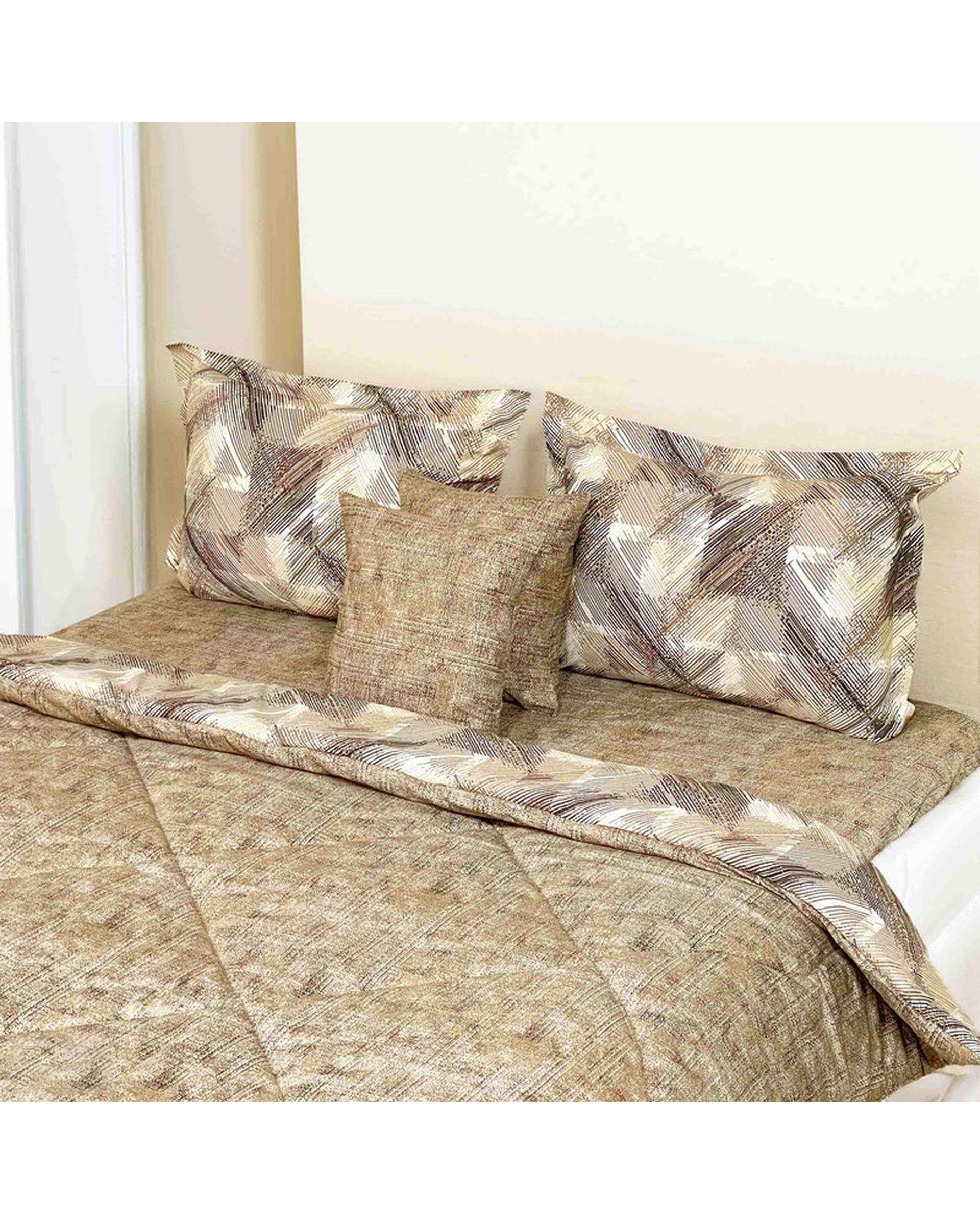 سرویس خواب یک نفره 4 تکه کرم مانیکا هوم Monica Home مدل کاتیا