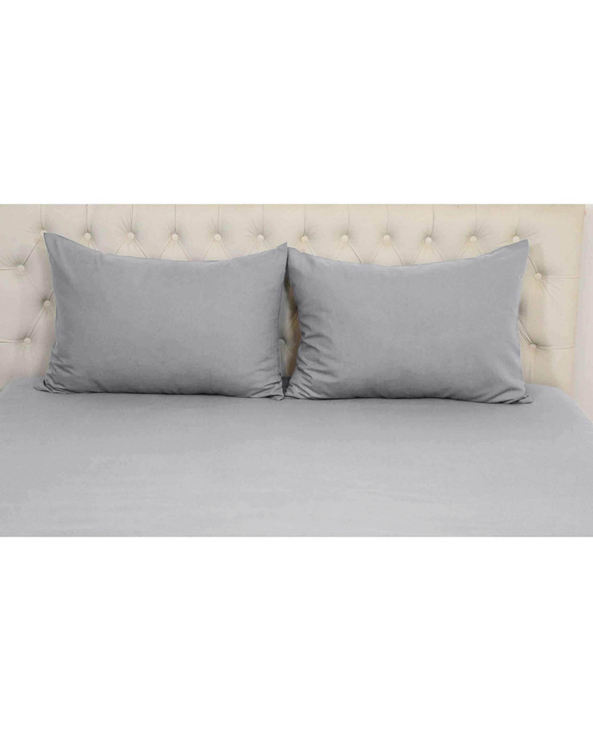 سرویس ملحفه دو نفره 3 تکه طوسی مانیکا هوم Monica Home میکروپلاس مدل SIMPLE