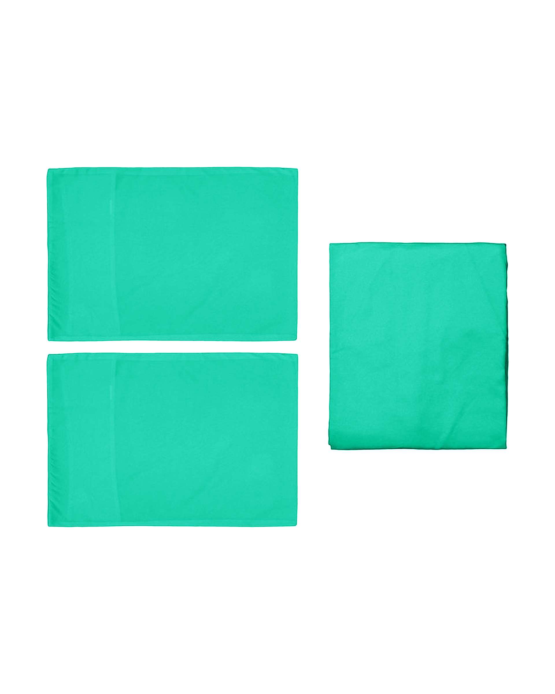سرویس ملحفه دو نفره 3 تکه سبز پاستیلی مانیکا هوم Monica Home میکروپلاس مدل SIMPLE