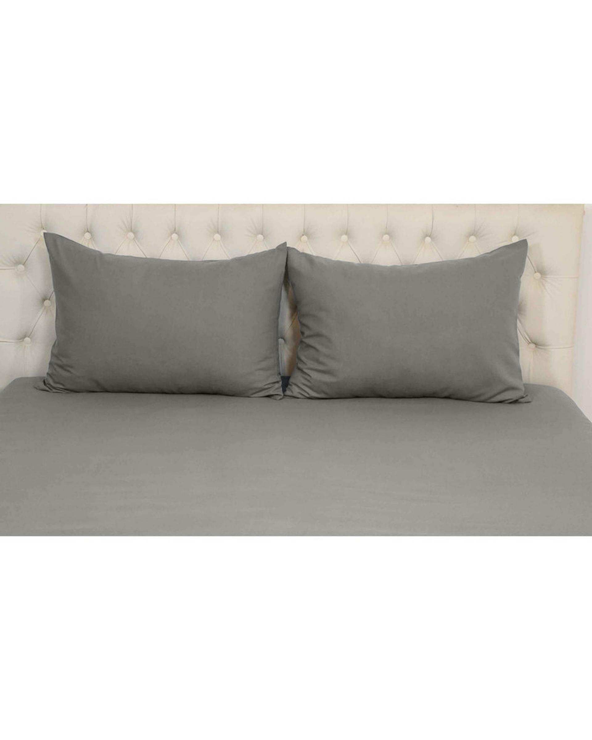 سرویس ملحفه دو نفره 3 تکه دودی مانیکا هوم Monica Home میکروپلاس مدل SIMPLE