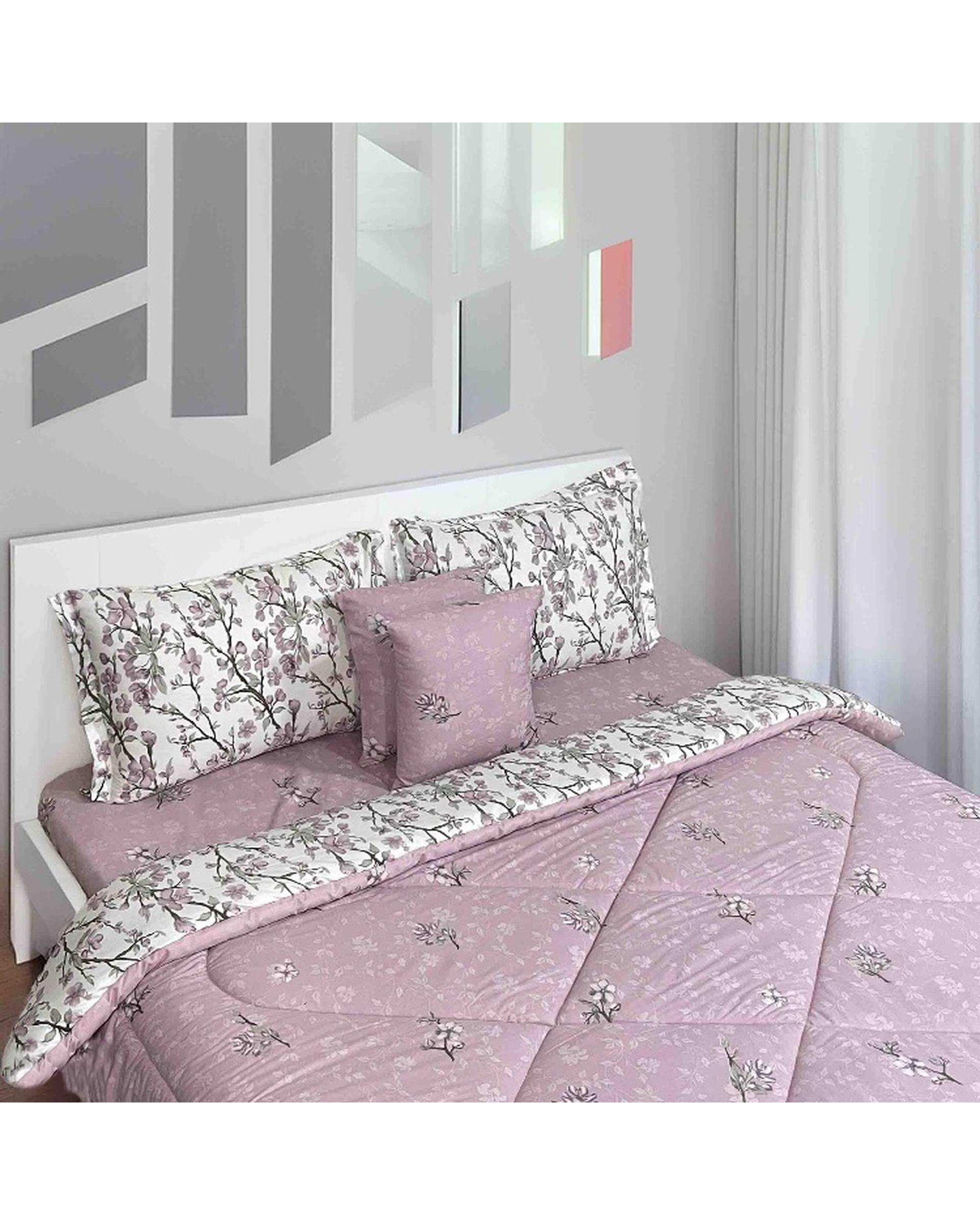سرویس خواب دو نفره 6 تکه صورتی صدفی مانیکا هوم Monica Home مدل کایوشا