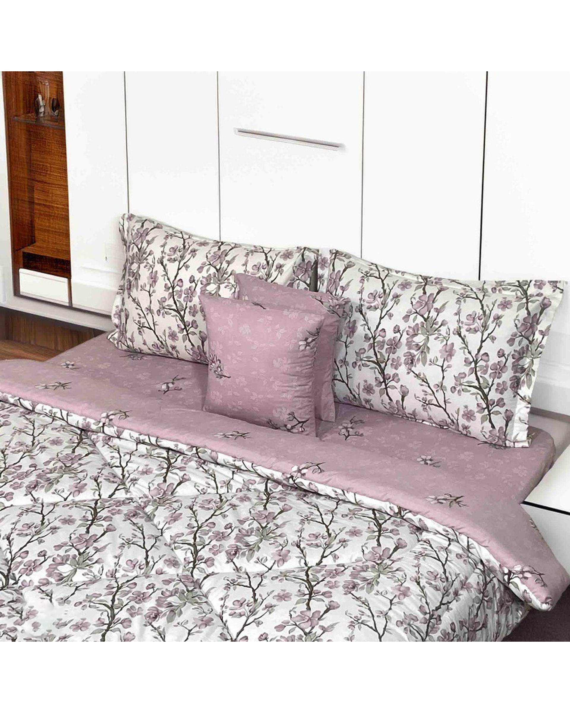 سرویس خواب دو نفره 6 تکه صورتی صدفی مانیکا هوم Monica Home مدل کایوشا