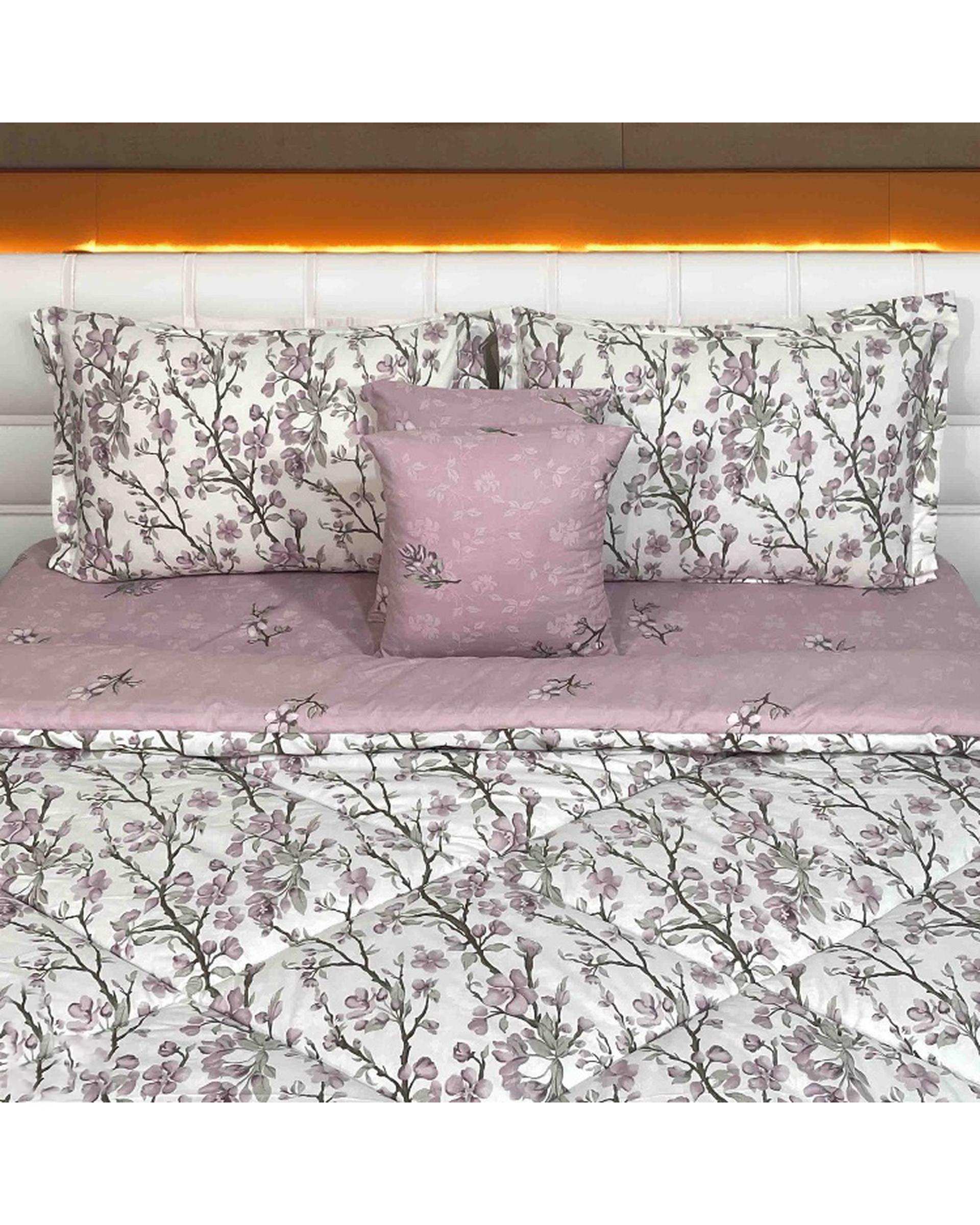 سرویس خواب دو نفره 6 تکه صورتی صدفی مانیکا هوم Monica Home مدل کایوشا