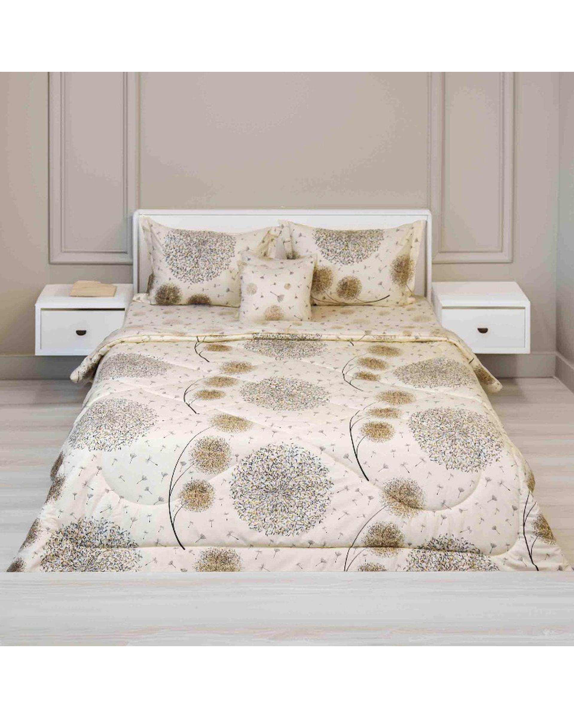 سرویس خواب دو نفره 6 تکه کرم مانیکا هوم Monica Home مدل هایا