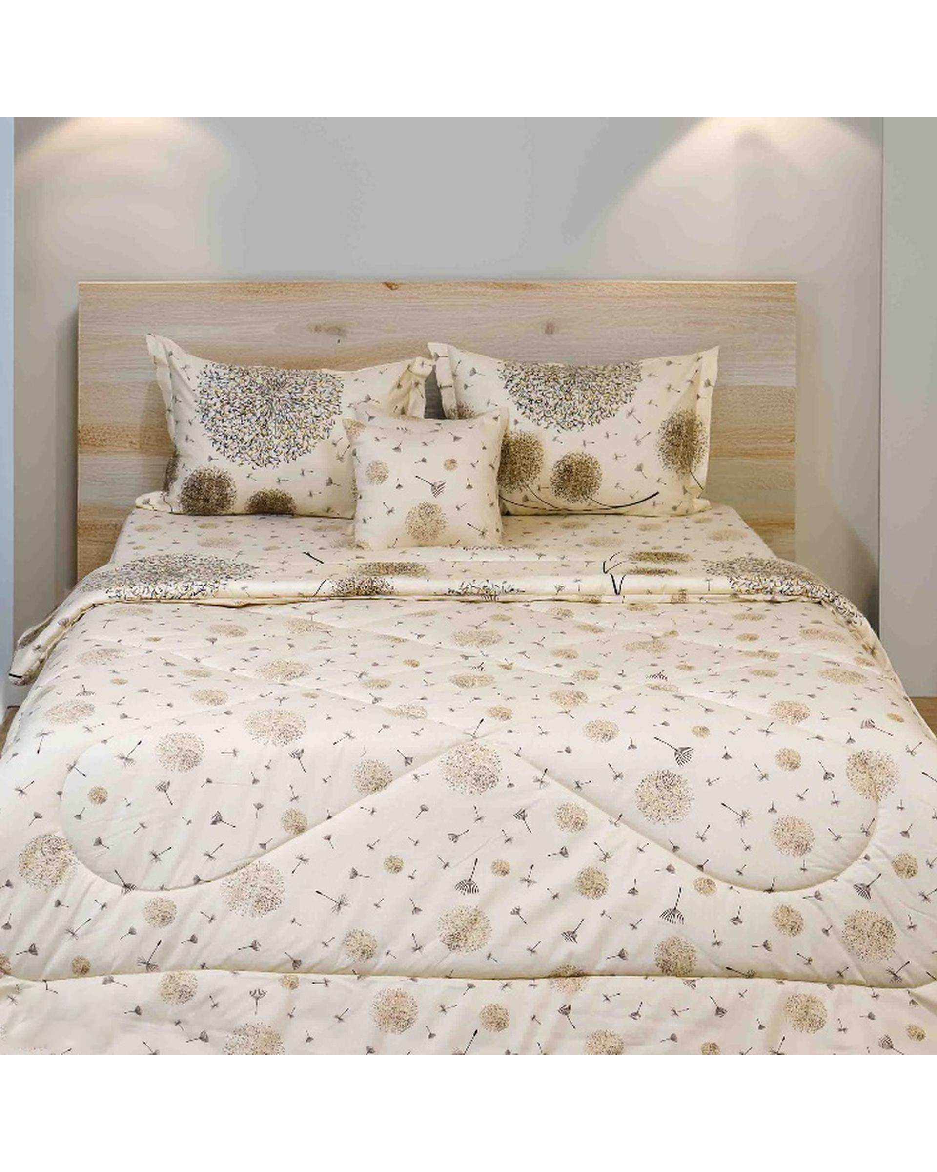 سرویس خواب دو نفره 6 تکه کرم مانیکا هوم Monica Home مدل هایا