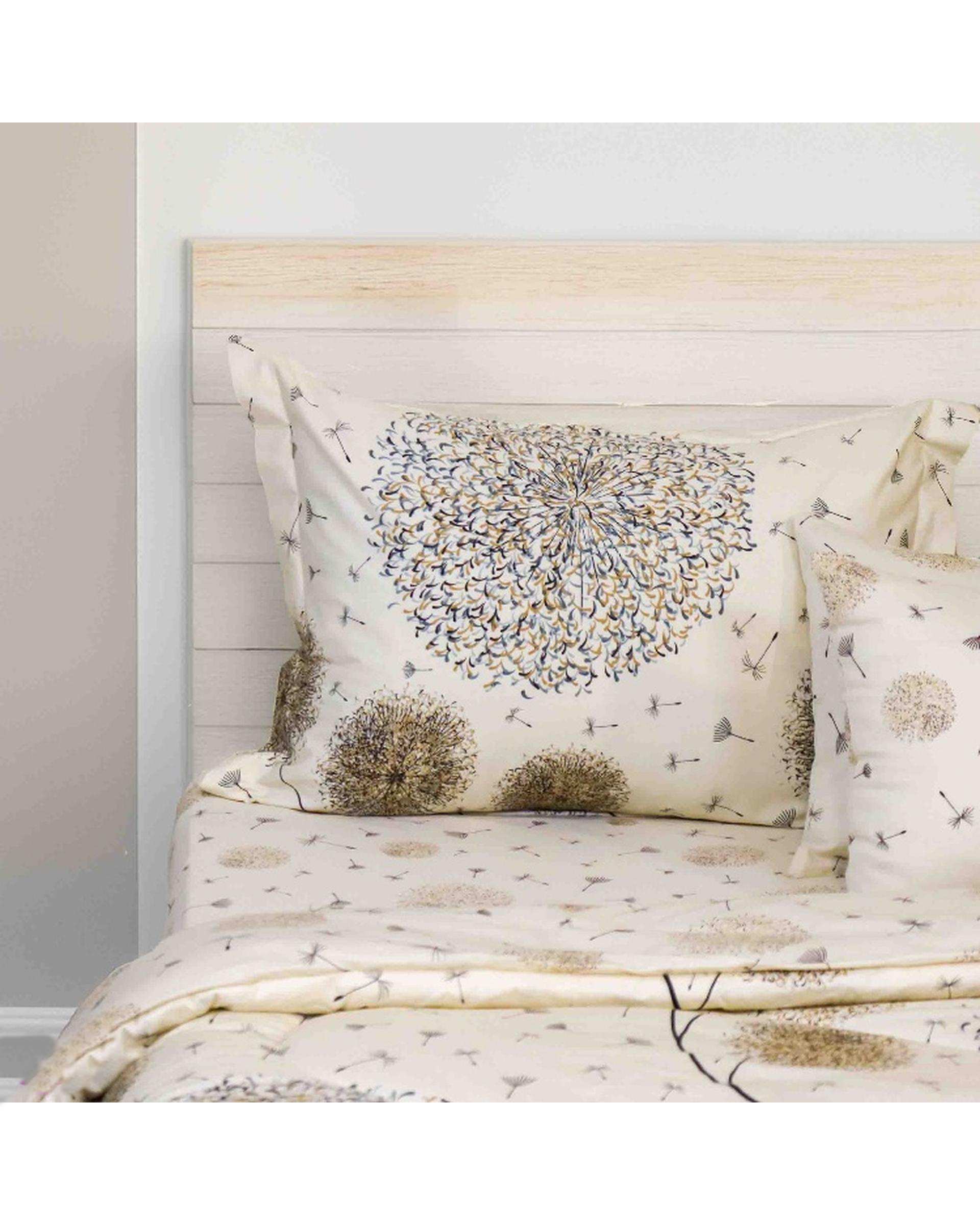 سرویس خواب دو نفره 6 تکه کرم مانیکا هوم Monica Home مدل هایا