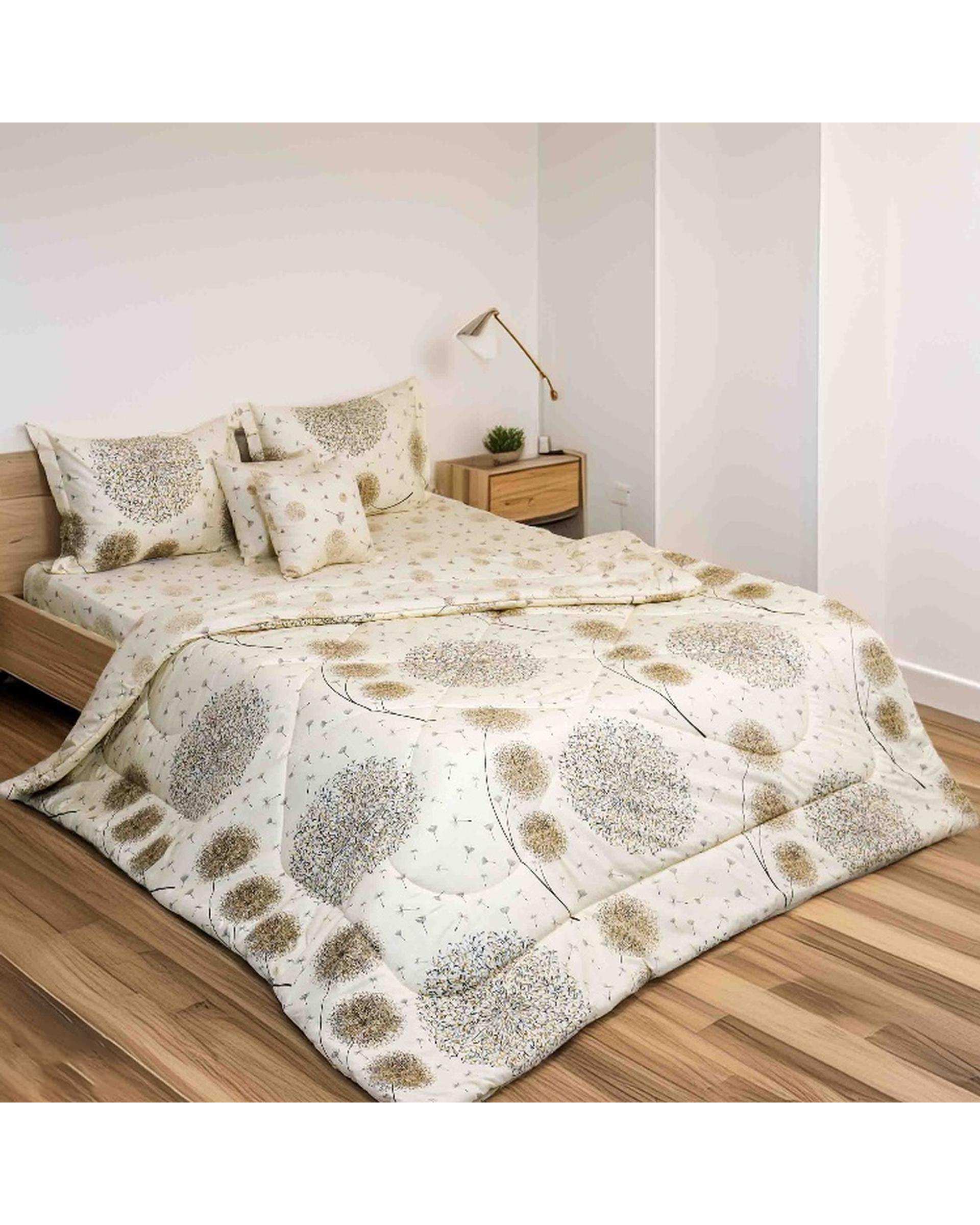 سرویس خواب دو نفره 6 تکه کرم مانیکا هوم Monica Home مدل هایا