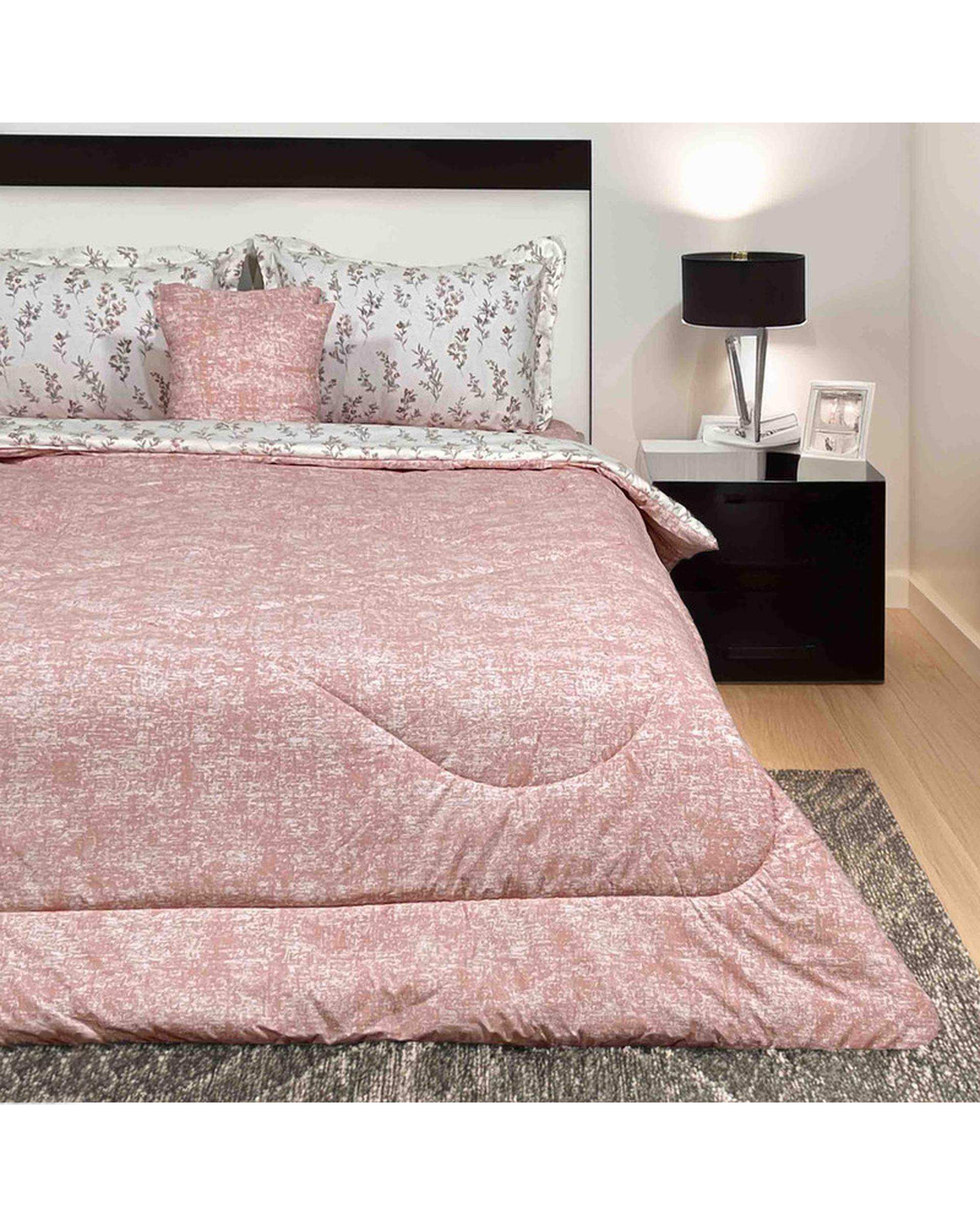 سرویس خواب دو نفره 6 تکه صورتی روشن مانیکا هوم Monica Home مدل tanin
