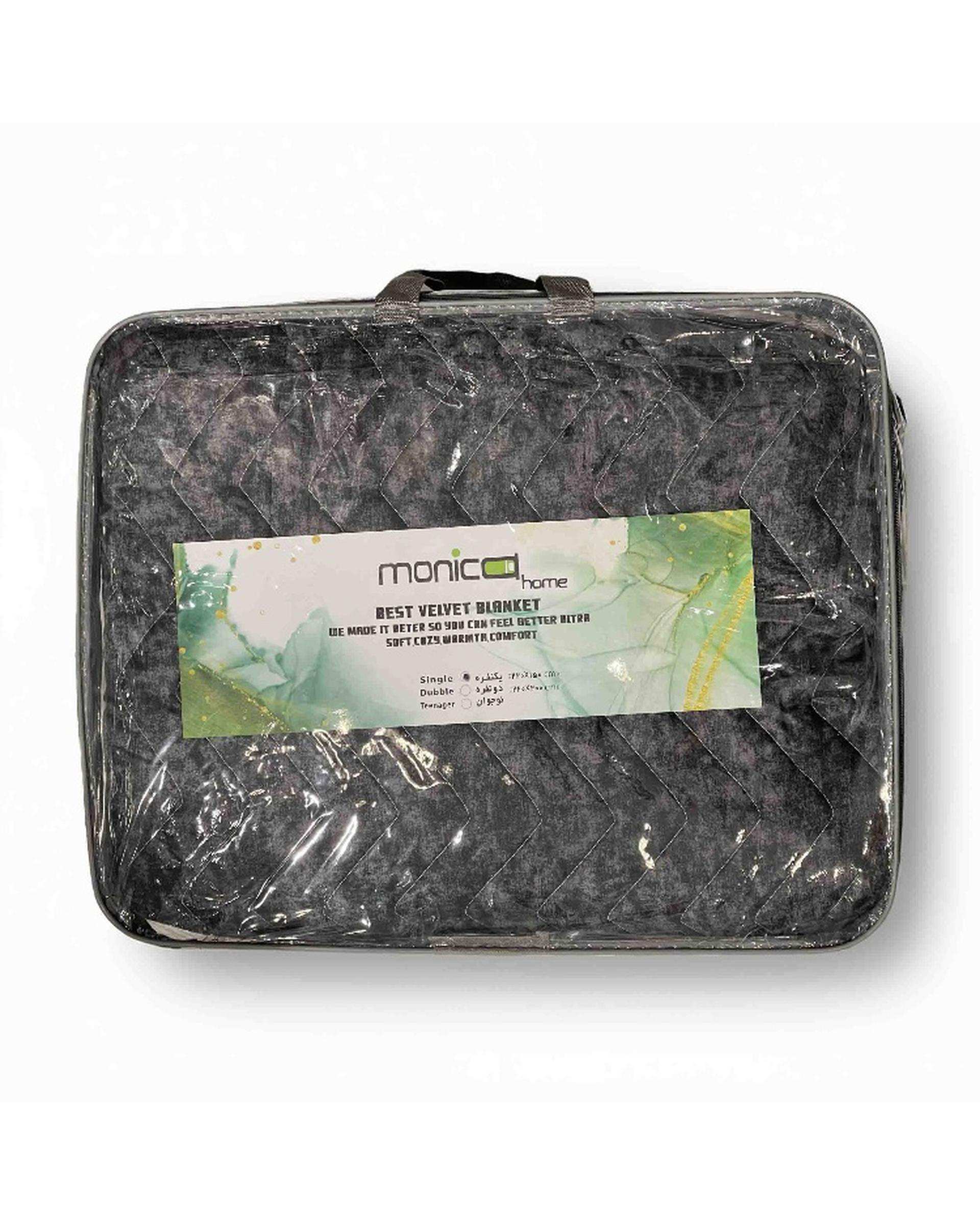 روتختی دو نفره مشکی مانیکا هوم Monica Home مدل پتینه پلاس patine plus