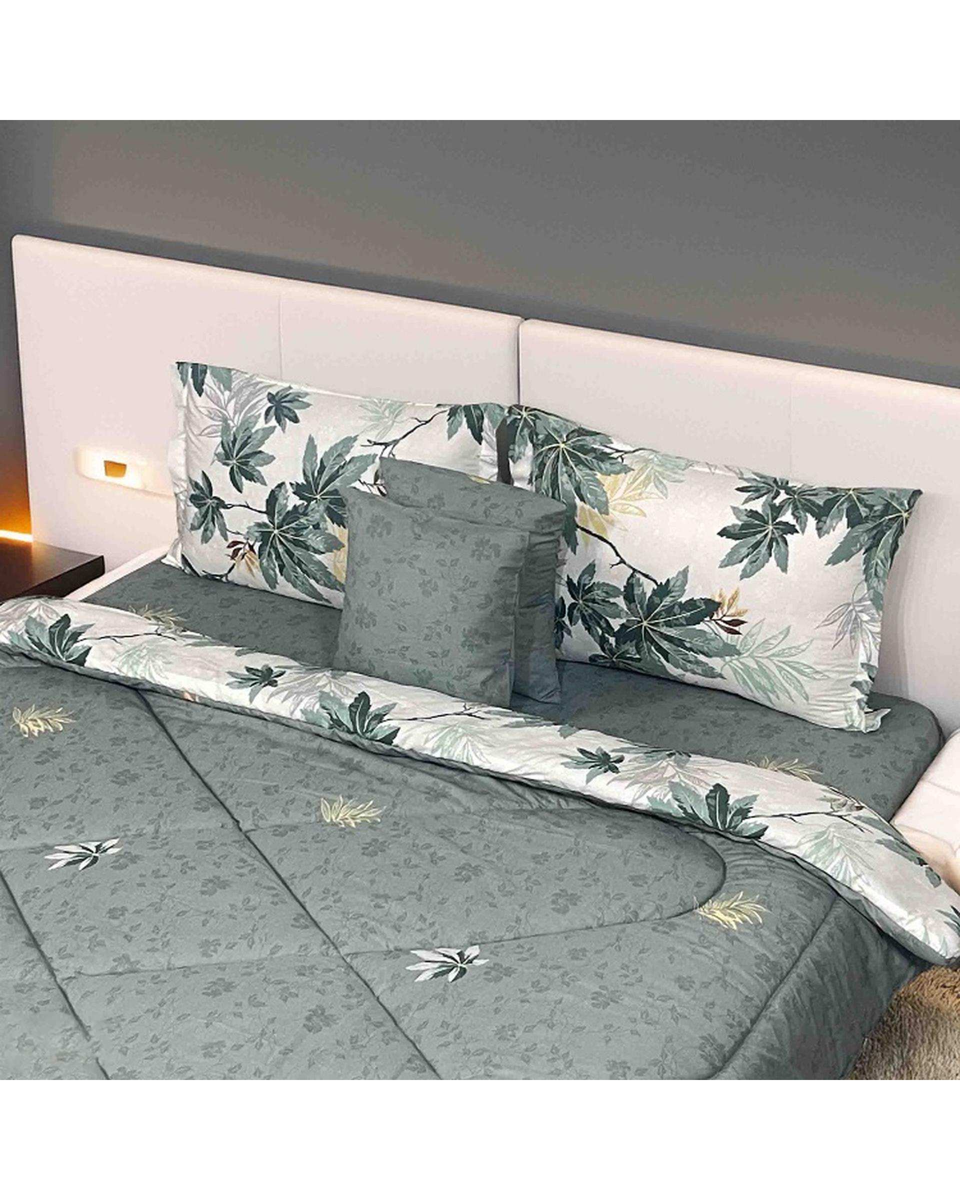 سرویس خواب دو نفره 6 تکه سبز مانیکا هوم Monica Home مدل فولیا