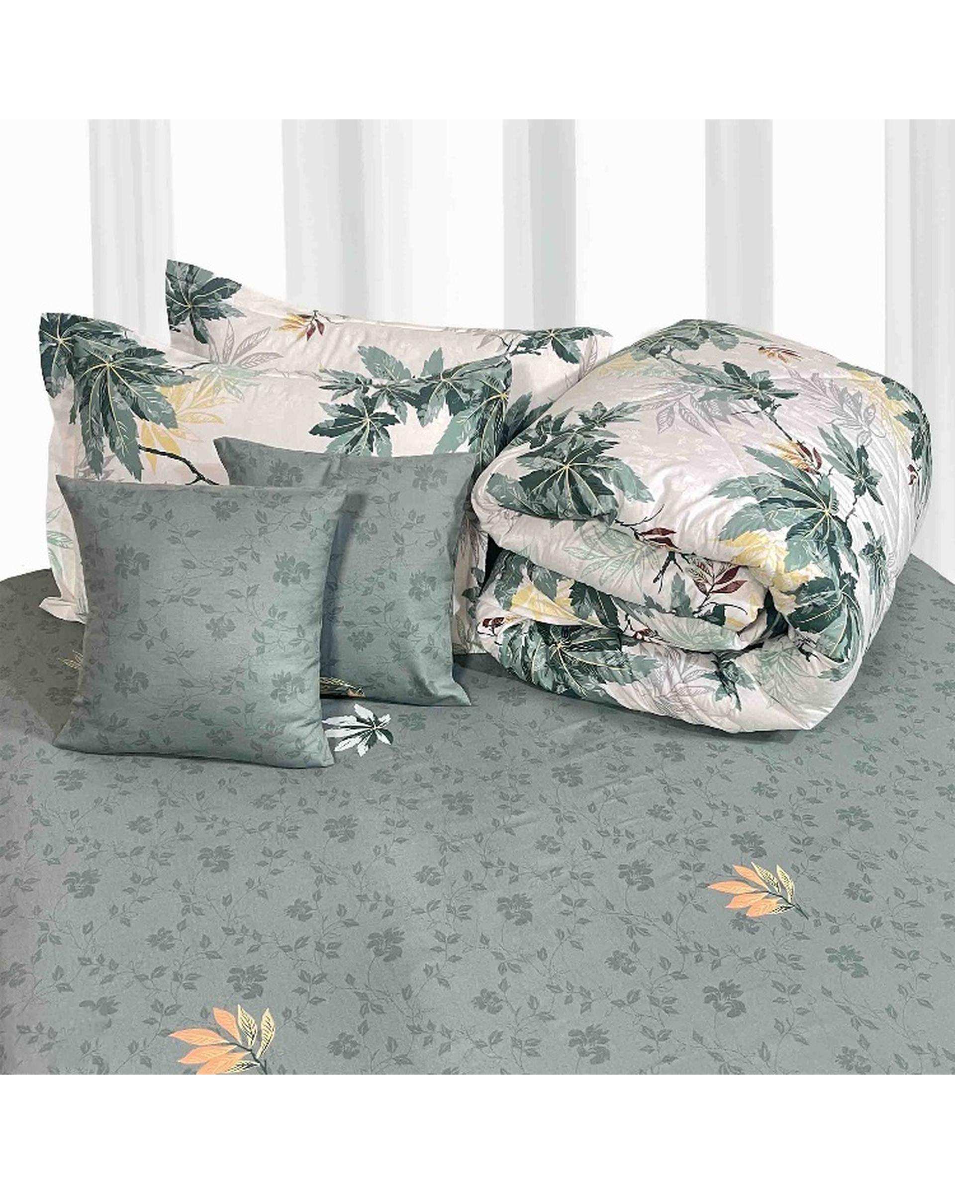 سرویس خواب دو نفره 6 تکه سبز مانیکا هوم Monica Home مدل فولیا