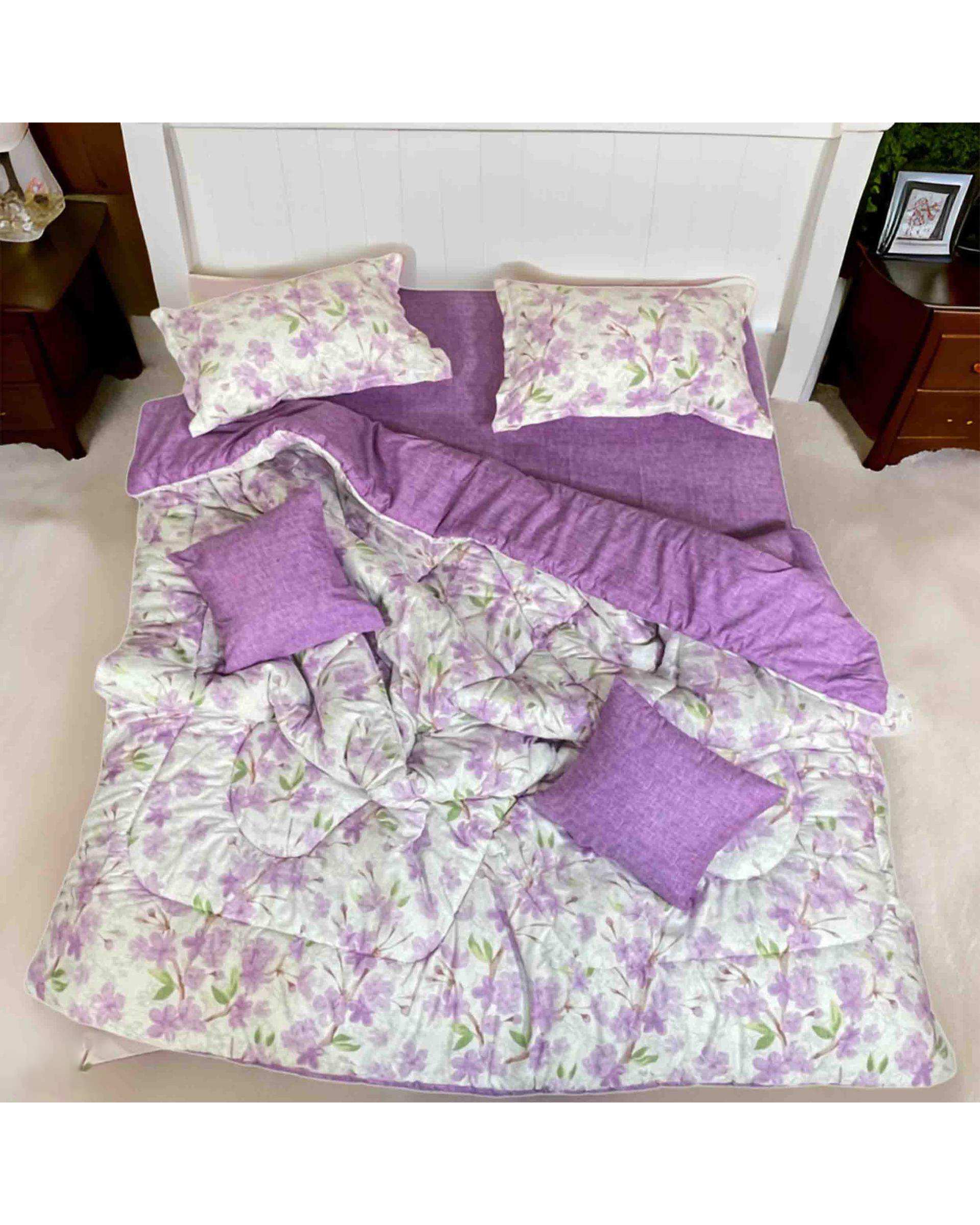 سرویس خواب یک نفره ۴ تکه یاسی مانیکا هوم Monica Home مدل helsa yasi