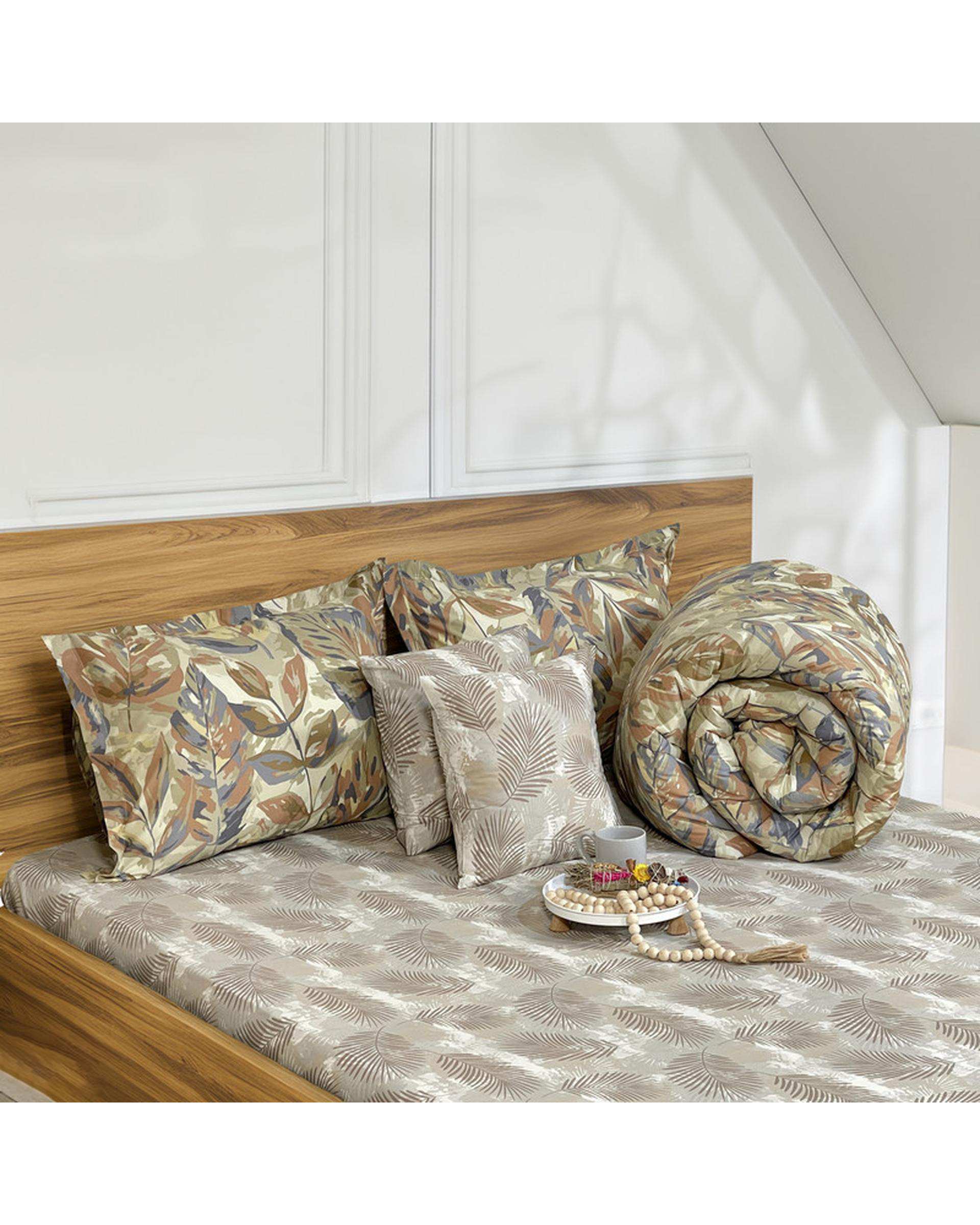 سرویس خواب یک نفره 4 تکه سبز زیتونی مانیکا هوم Monica Home مدل شارپ sharp