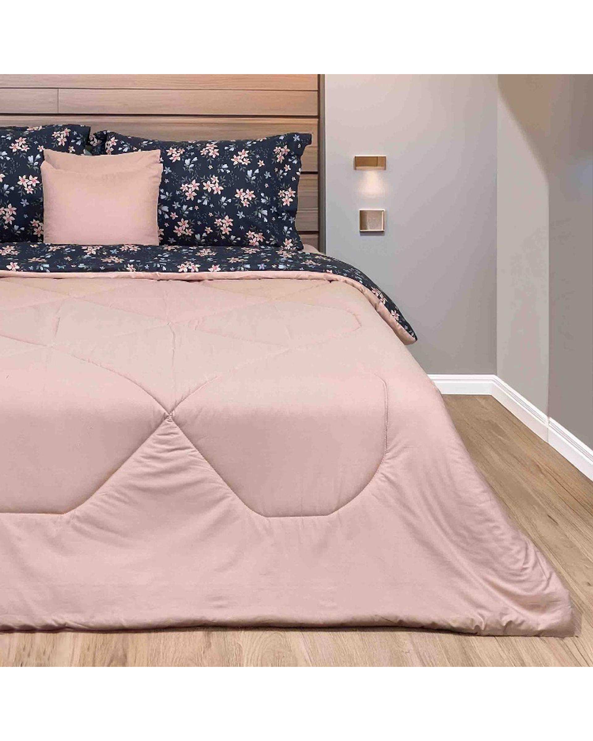 سرویس خواب دو نفره 6 تکه صورتی پاستیلی مانیکا هوم Monica Home مدل رایتن
