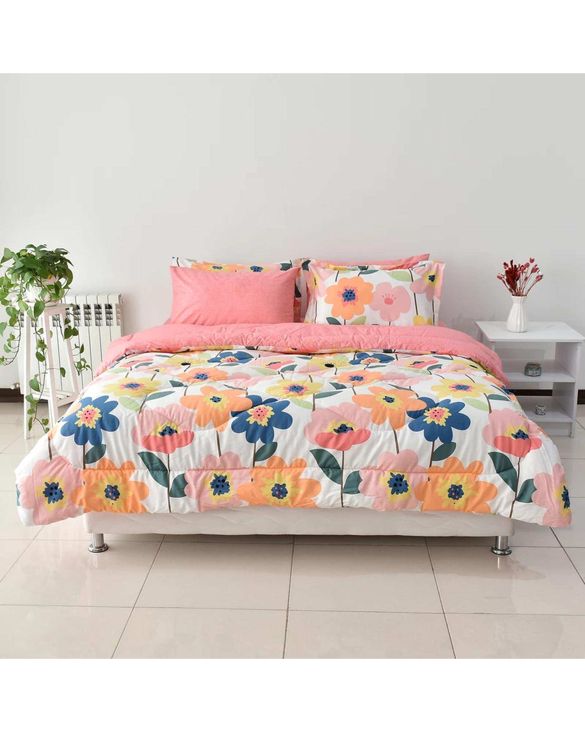سرویس خواب دو نفره 6 تکه گلبهی مانیکا هوم Monica Home مدل ELISA