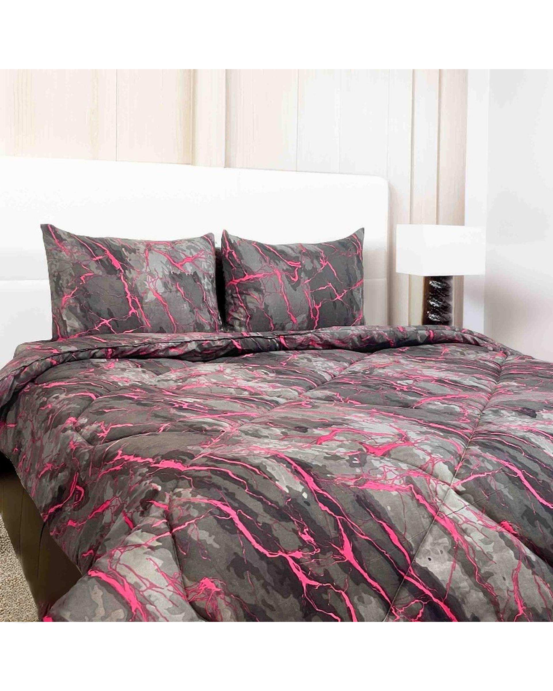 سرویس خواب دو نفره 4 تکه سرخابی مانیکا هوم Monica Home مدل ماربل