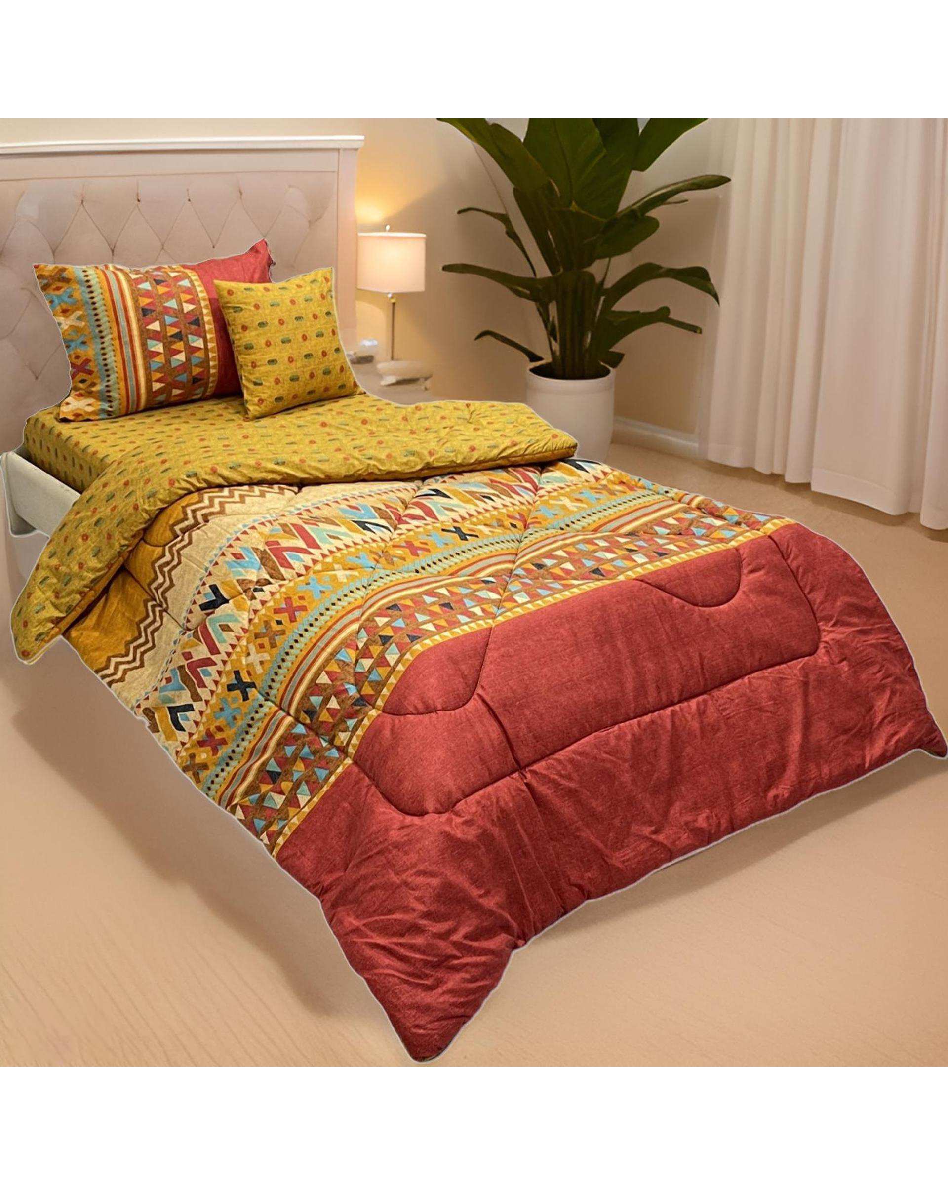 سرویس خواب یک نفره 4 تکه مسی مانیکا هوم Monica Home مدل گبه gabe
