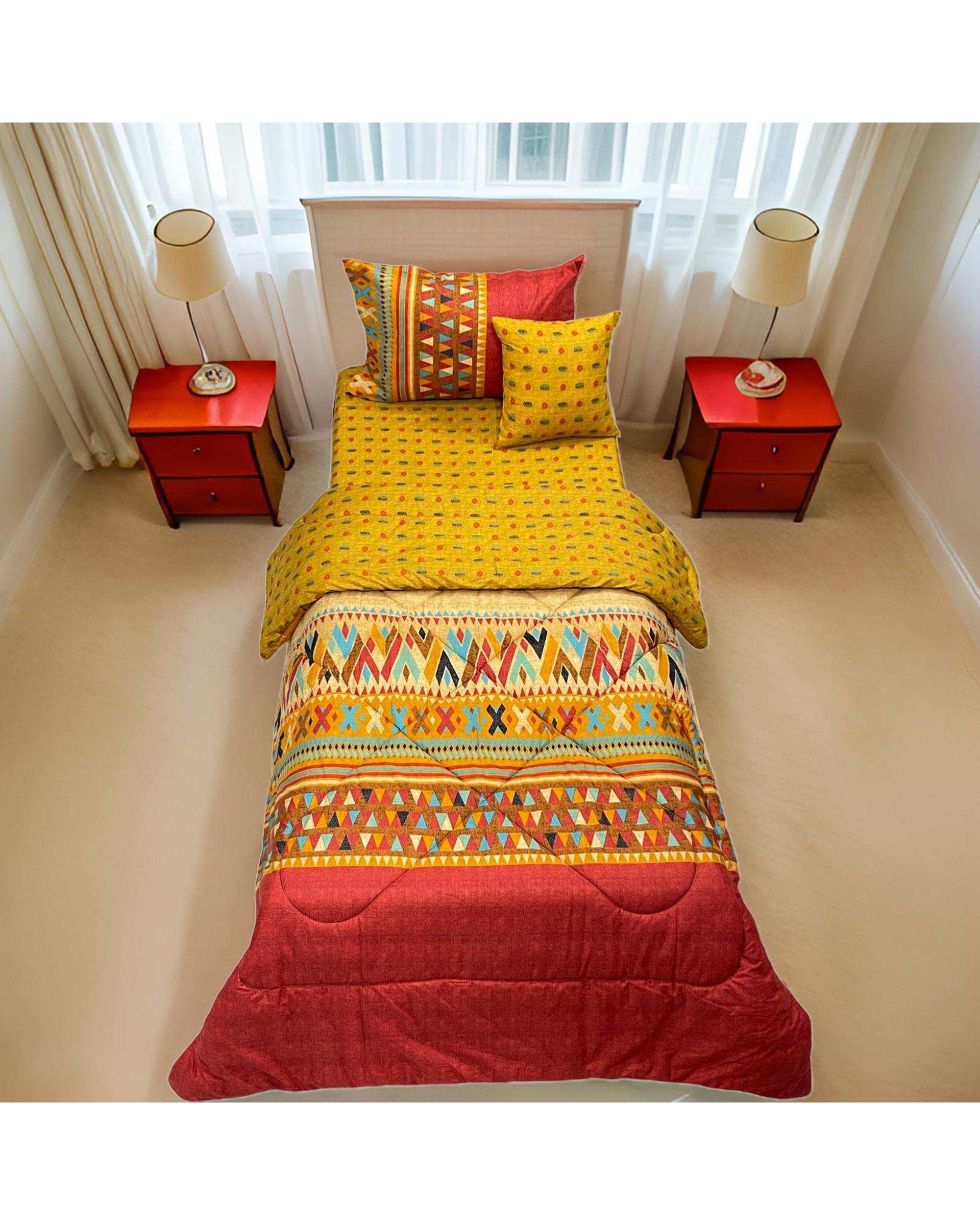 سرویس خواب یک نفره 4 تکه مسی مانیکا هوم Monica Home مدل گبه gabe