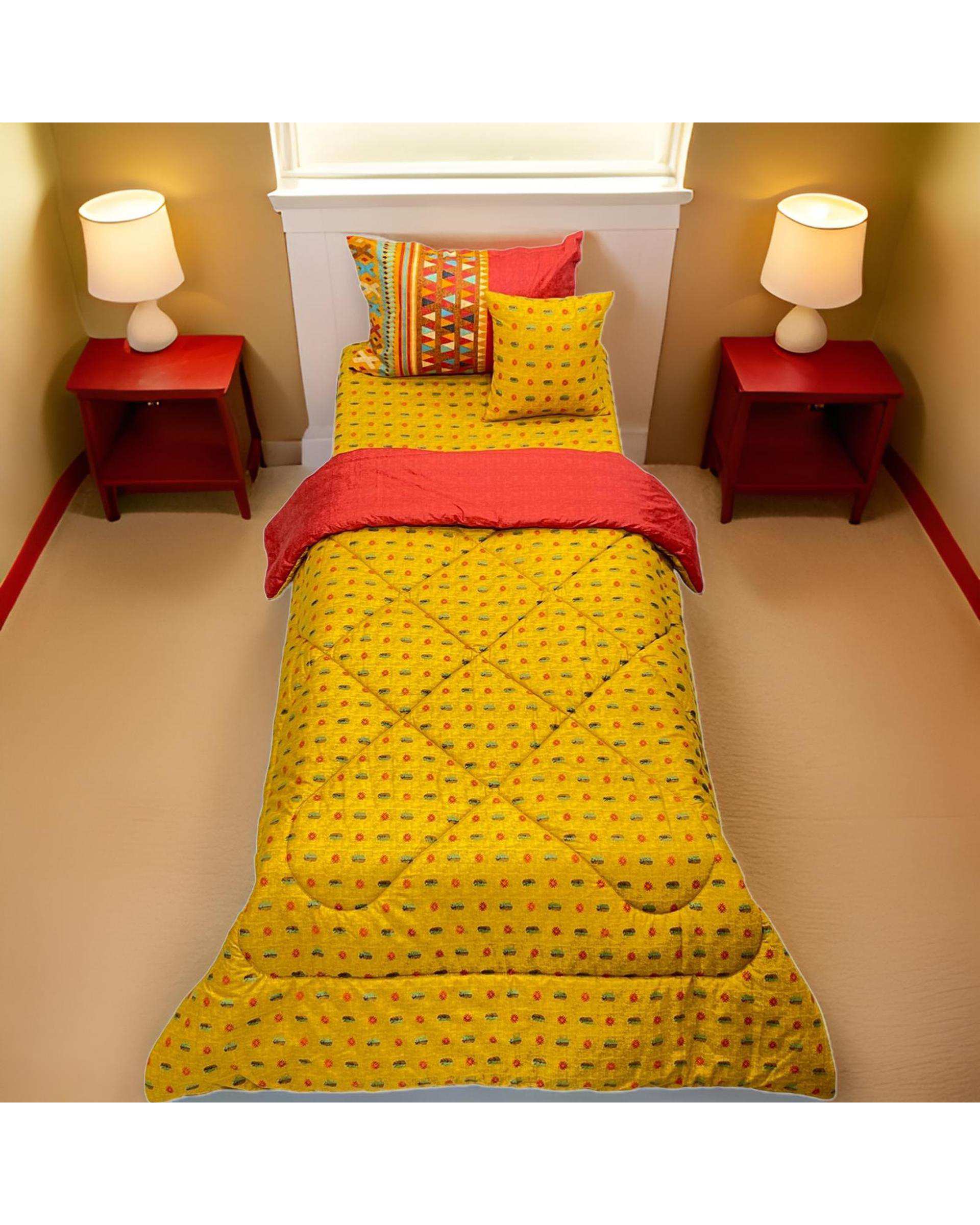 سرویس خواب یک نفره 4 تکه مسی مانیکا هوم Monica Home مدل گبه gabe