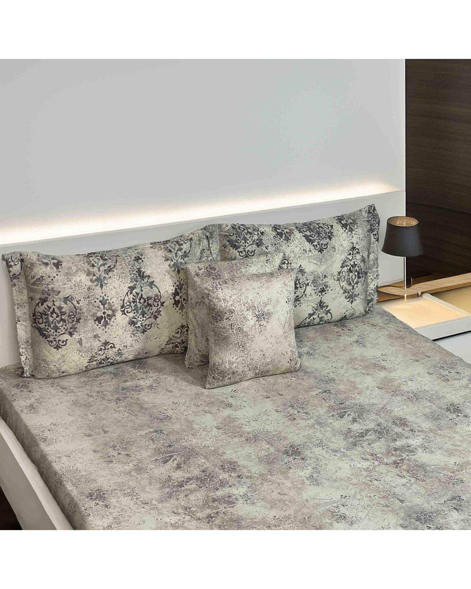 سرویس خواب دو نفره 6 تکه شیری مانیکا هوم Monica Home مدل لوسیا