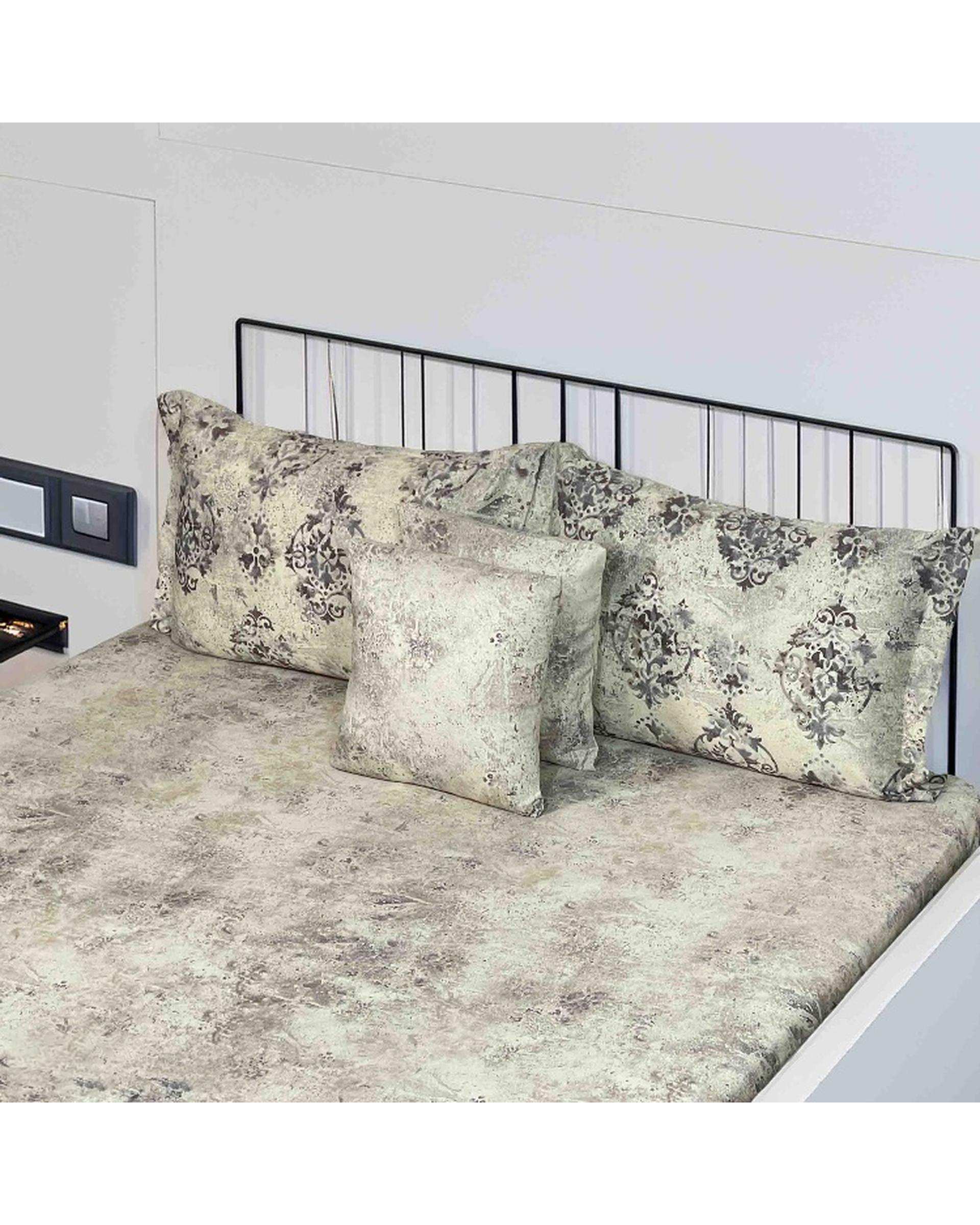 سرویس خواب دو نفره 6 تکه شیری مانیکا هوم Monica Home مدل لوسیا