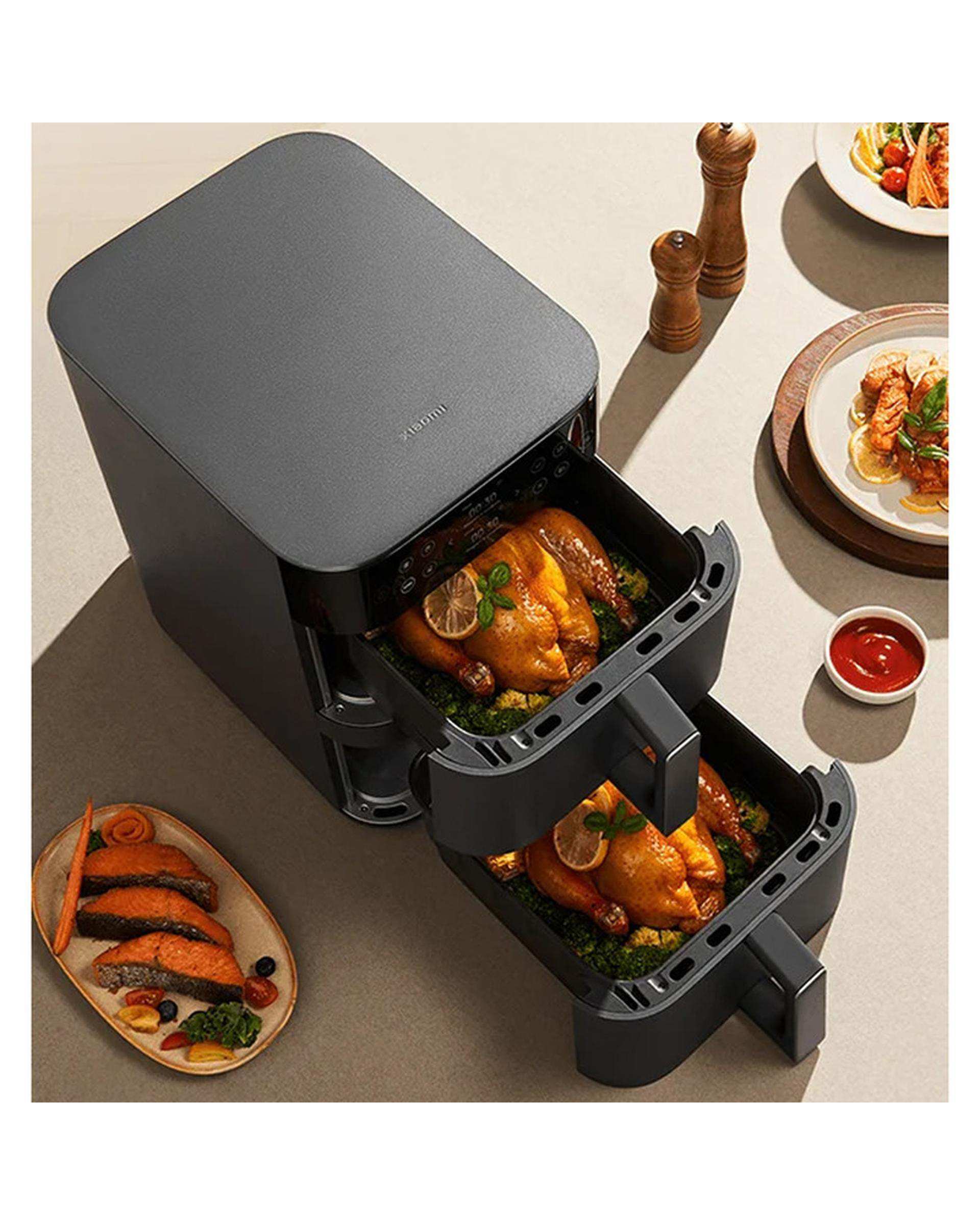 هواپز و سرخ کن بدون روغن مشکی شیائومی XIAOMI مدل DUAL ZONE AIR FRYER 12L