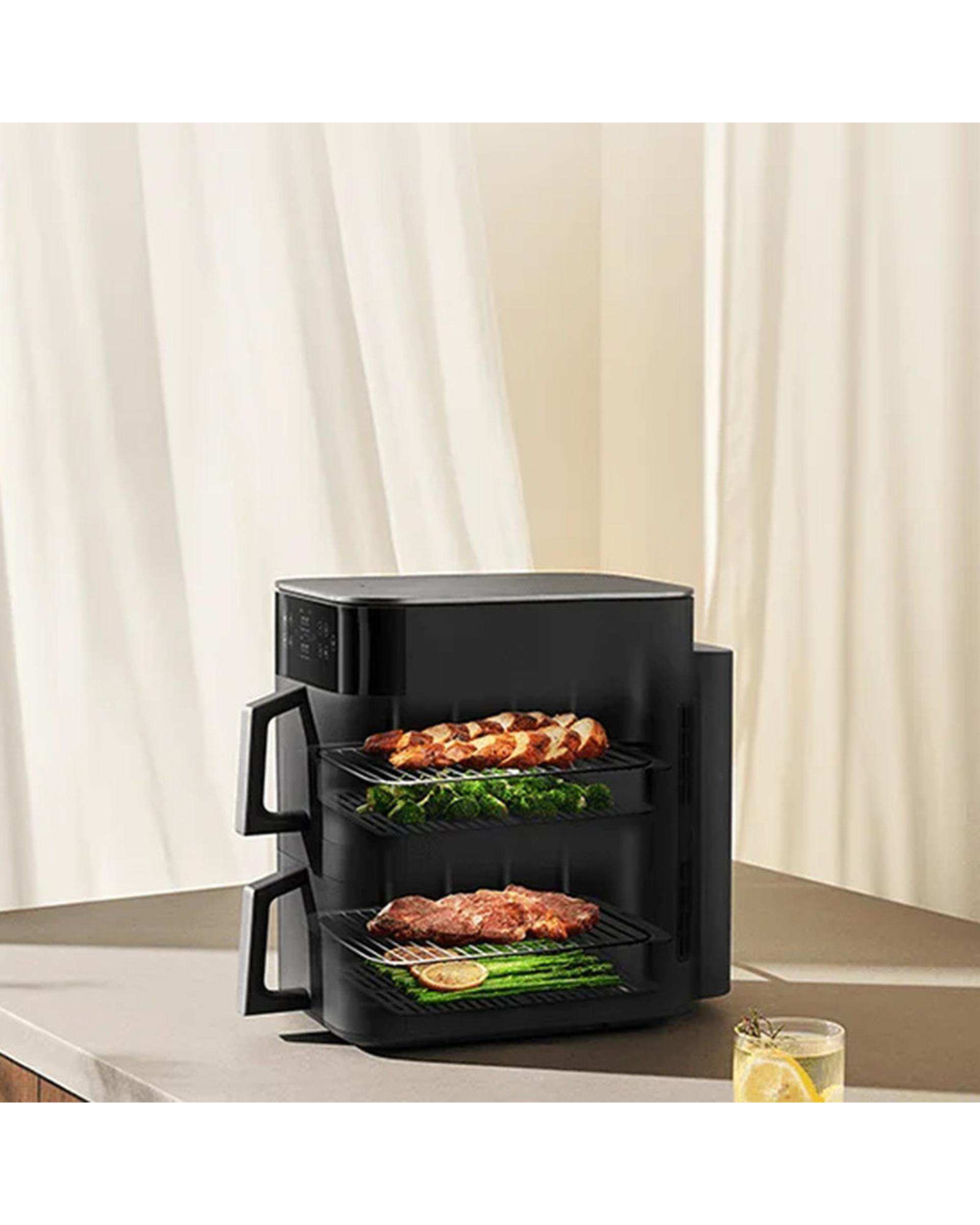 هواپز و سرخ کن بدون روغن مشکی شیائومی XIAOMI مدل DUAL ZONE AIR FRYER 12L