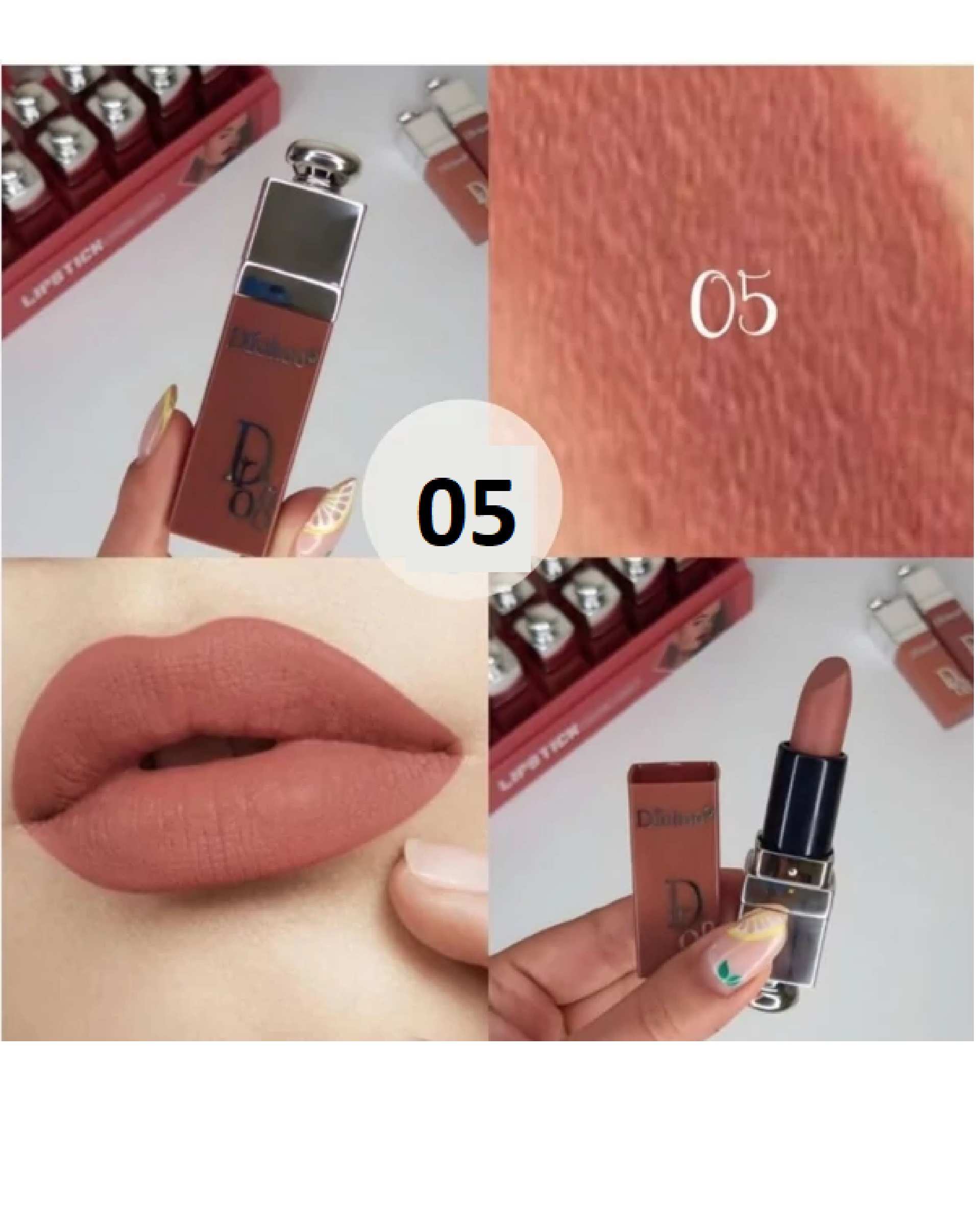 رژ لب جامد دکتر هو Drohoo مدل LadyLike شماره 05